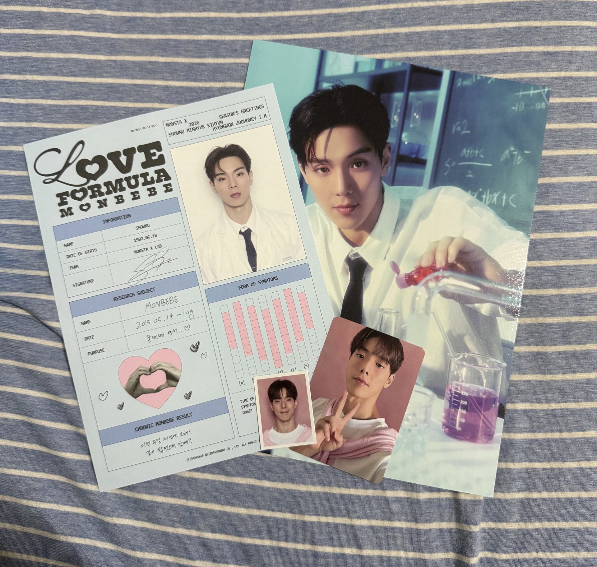 MONSTA X 2026年曆拆售 Shownu個人set