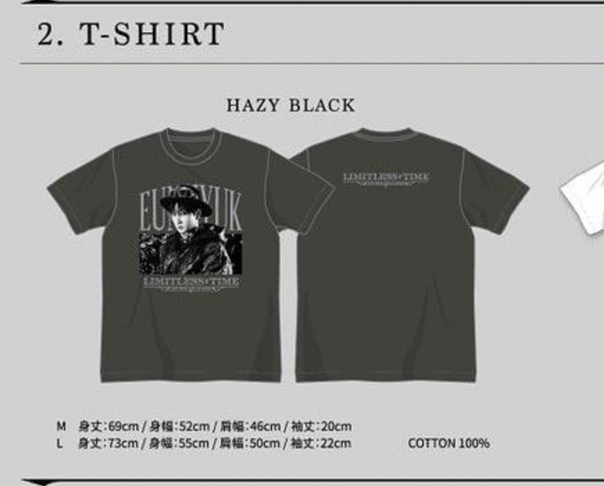 銀赫Limitless:Time solo灰色短T