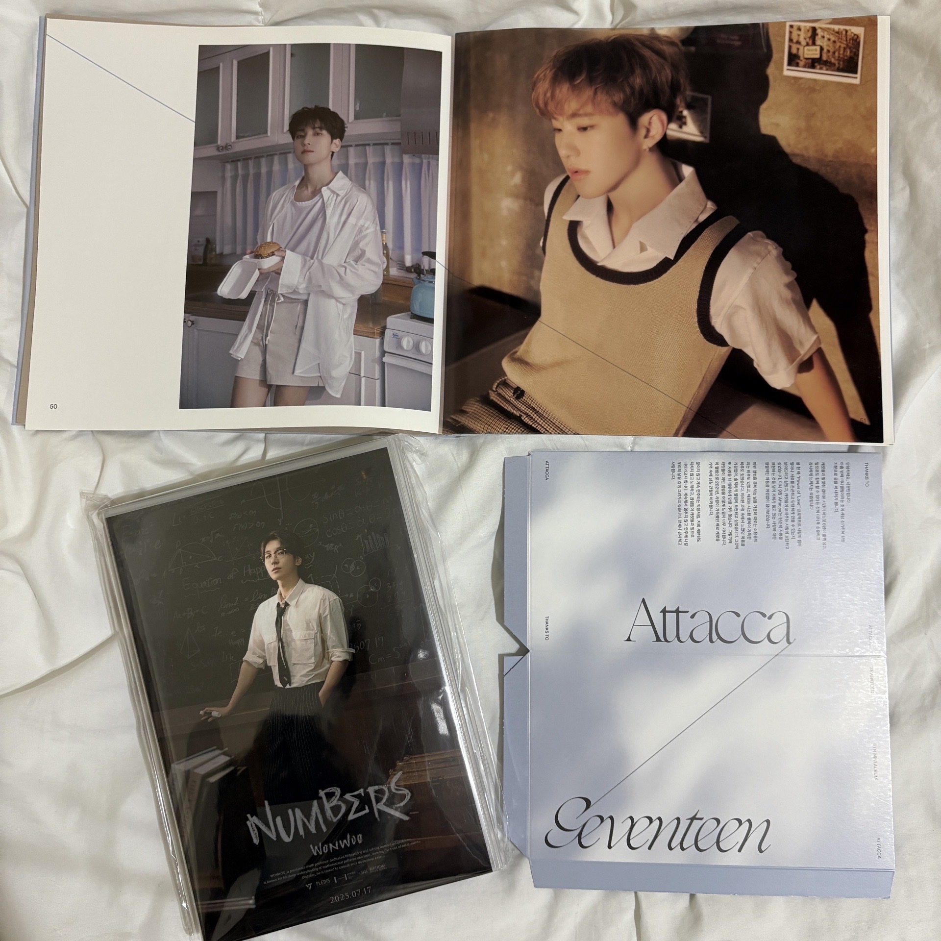 Seventeen Wonwoo圓佑2025生日禮盒全新未拆+OP1泡隊寫真+榮透卡 