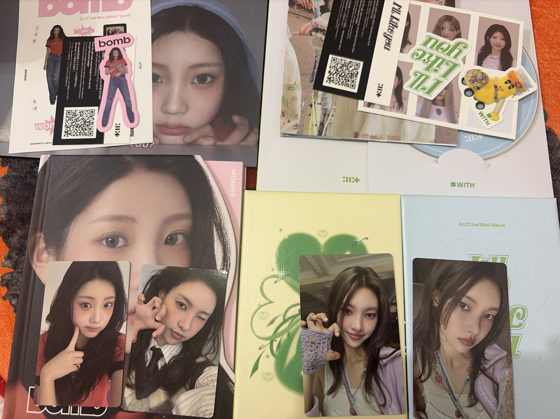 Illit 沅禧單封+迷二綠版 專輯+小卡 圖上全付 一起不拆