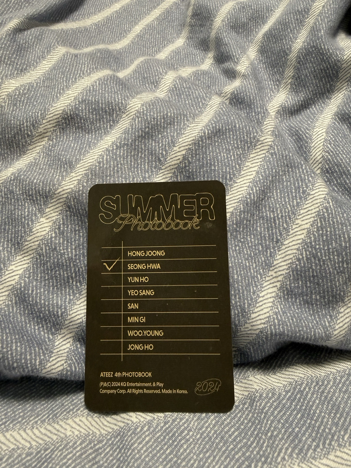 朴星化 2024夏寫 yes24 特典卡