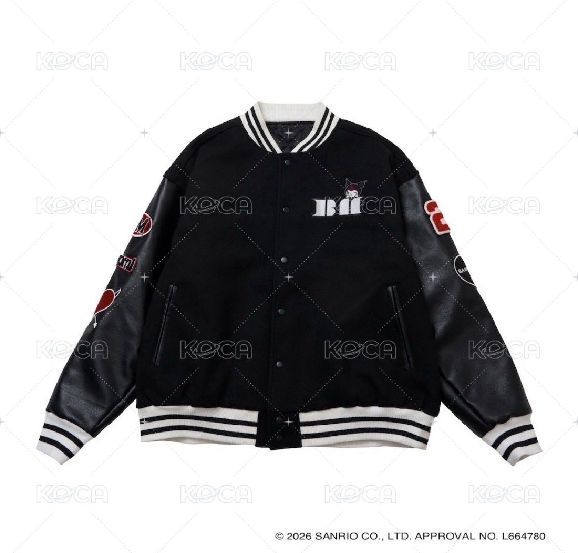 《預購》BABYMONSTER X Kuromi 酷洛米  棒球外套 男款