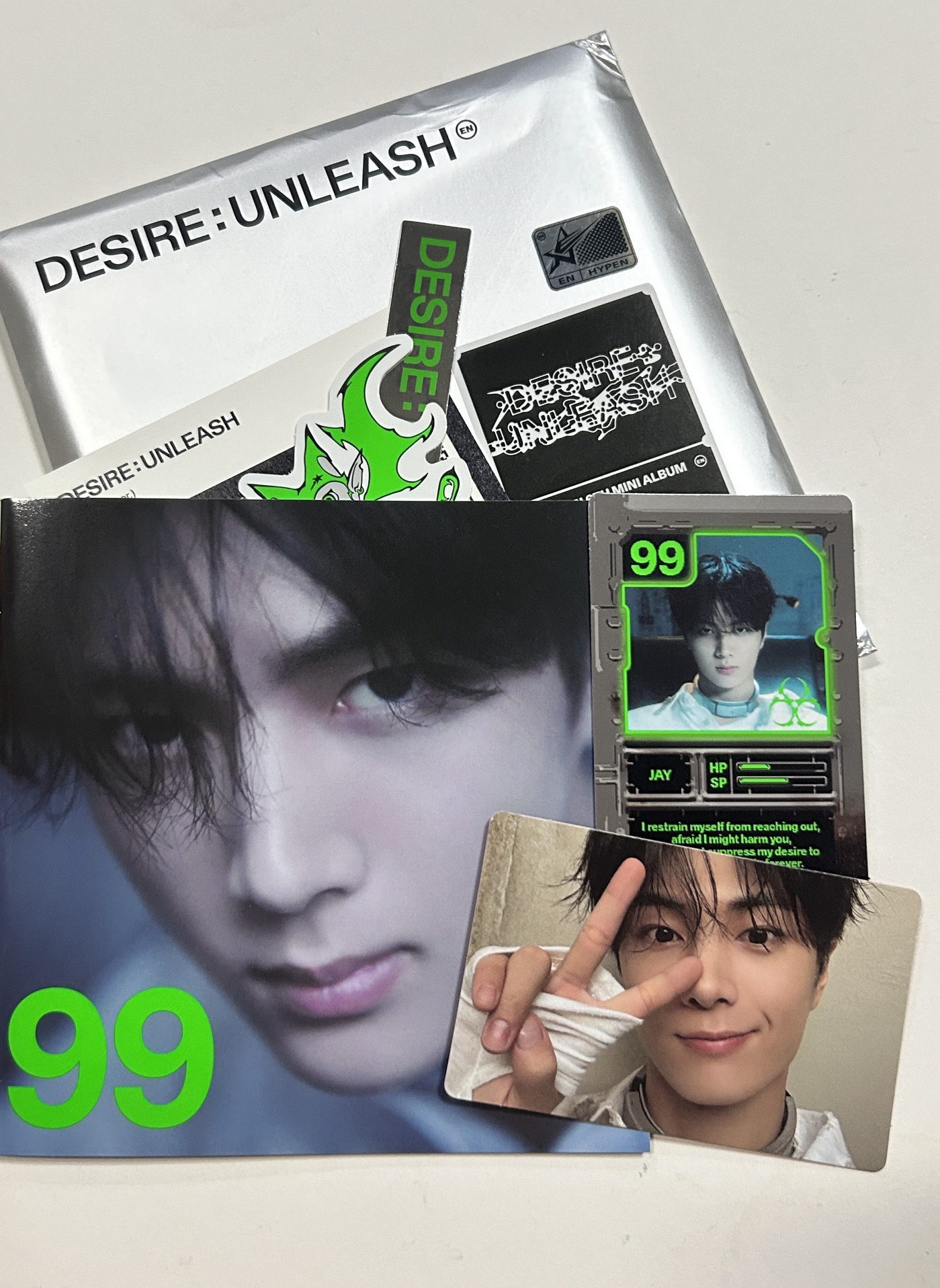 ENHYPEN - [DESIRE : UNLEASH] 迷你六輯 ENGENE版 jay朴綜星 單封