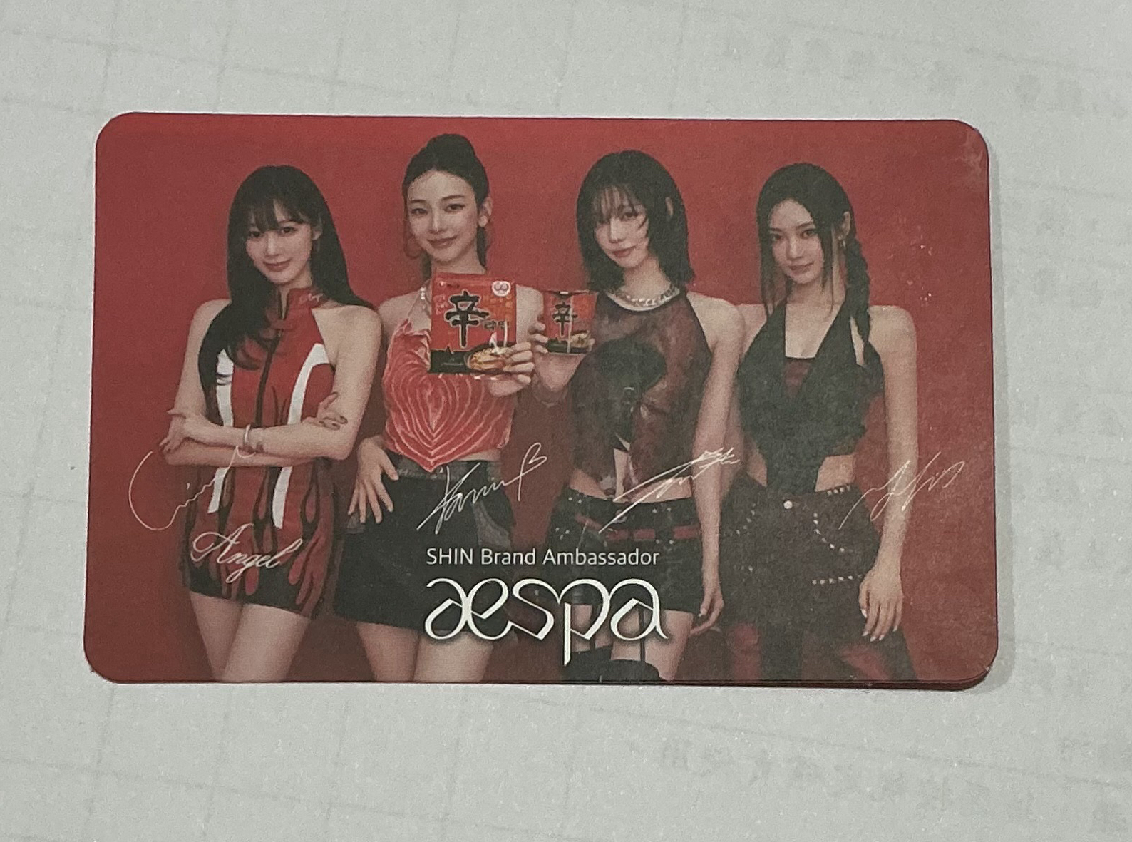 aespa 辛拉麵團卡