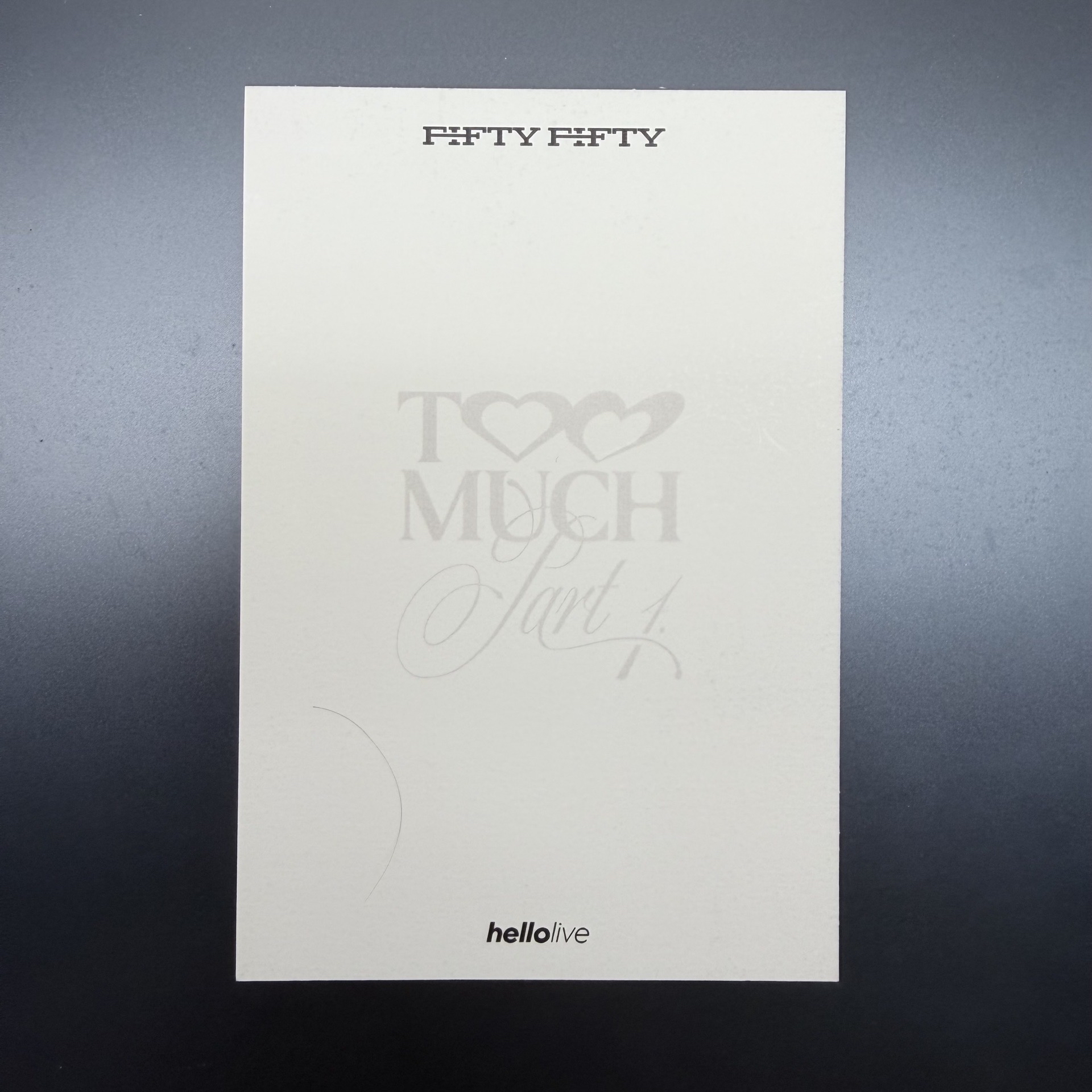 hellolive 親簽明信片