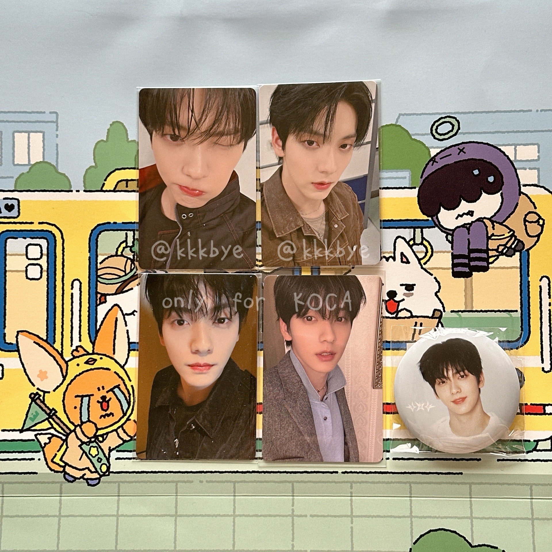 崔秀彬 愛知、福岡、東京特典卡 & 正四一直娛語音卡 & 日巡徽章