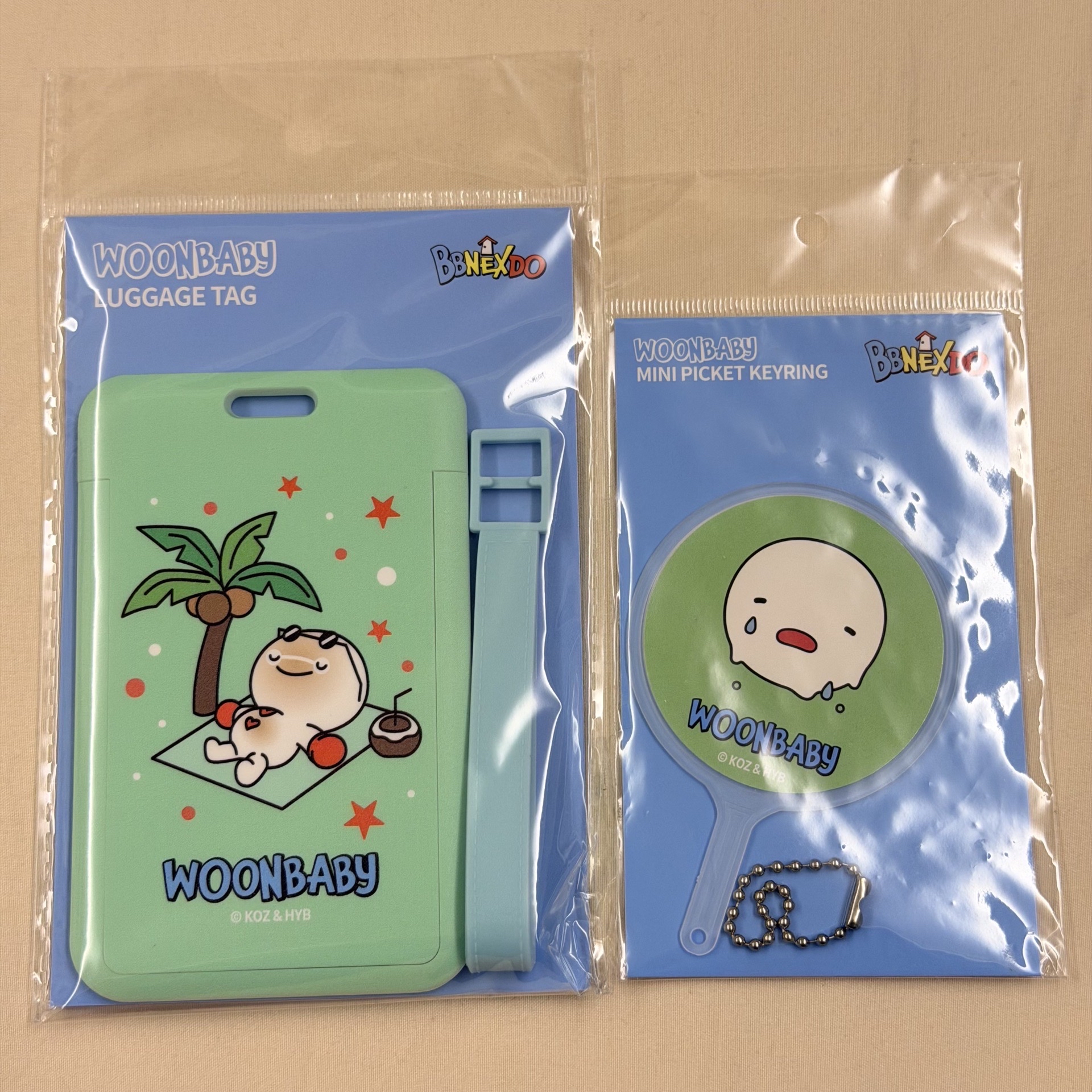 雲寶寶行李吊牌+小扇子
