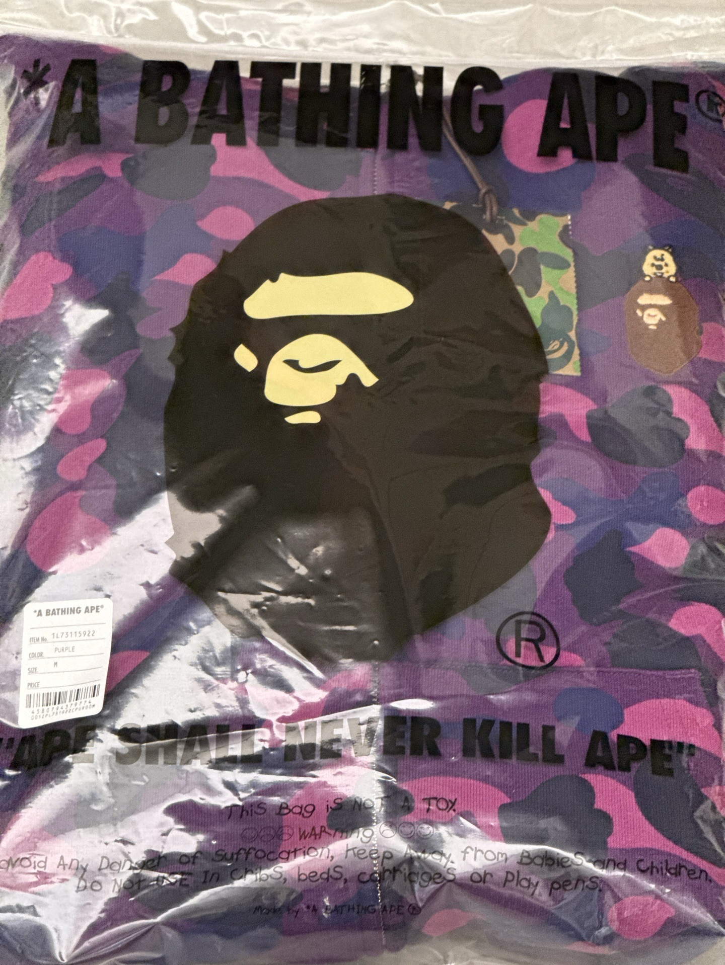 Bape聯名外套 M 韓知城