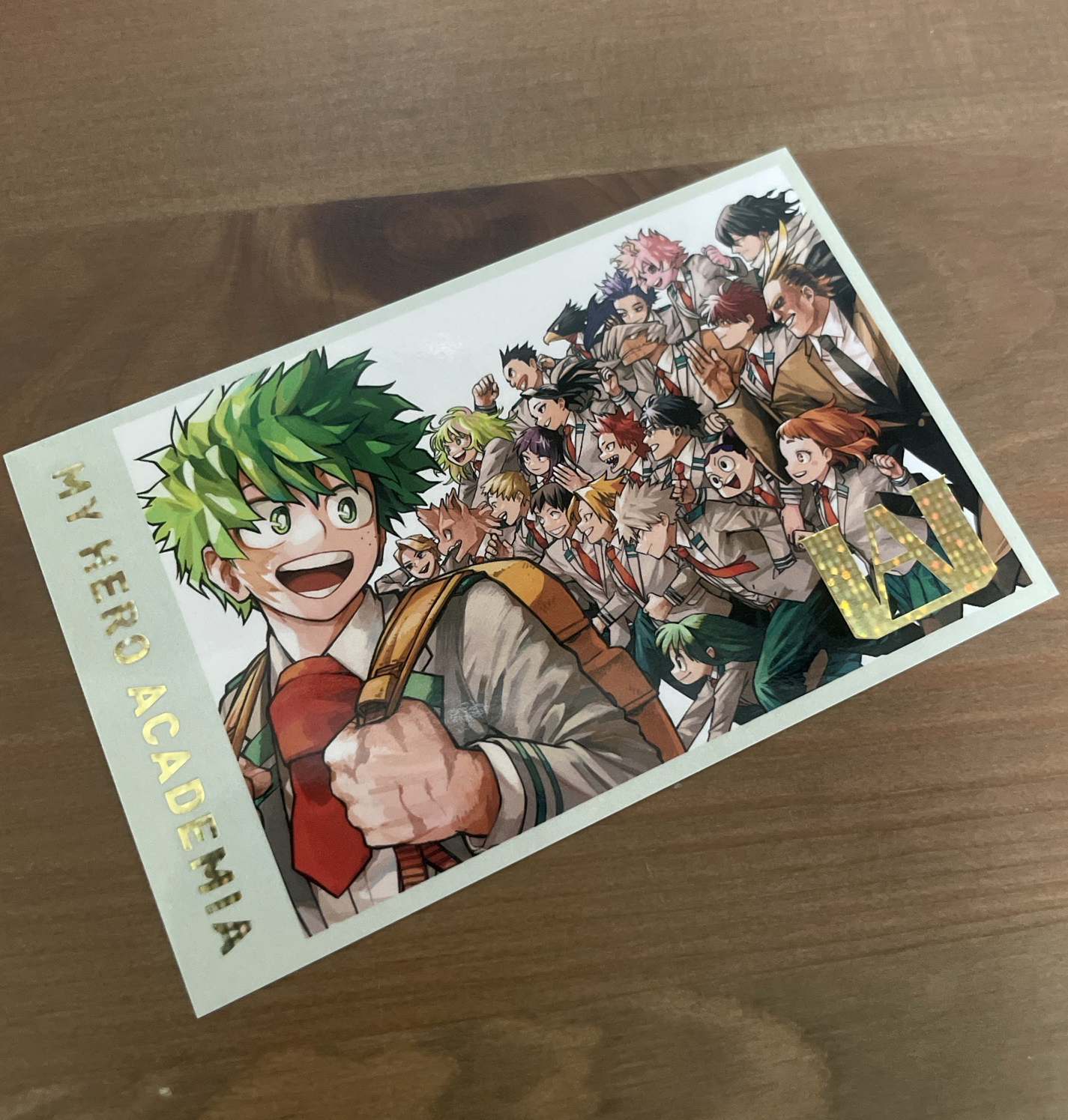 我的英雄學院 原畫展相卡
