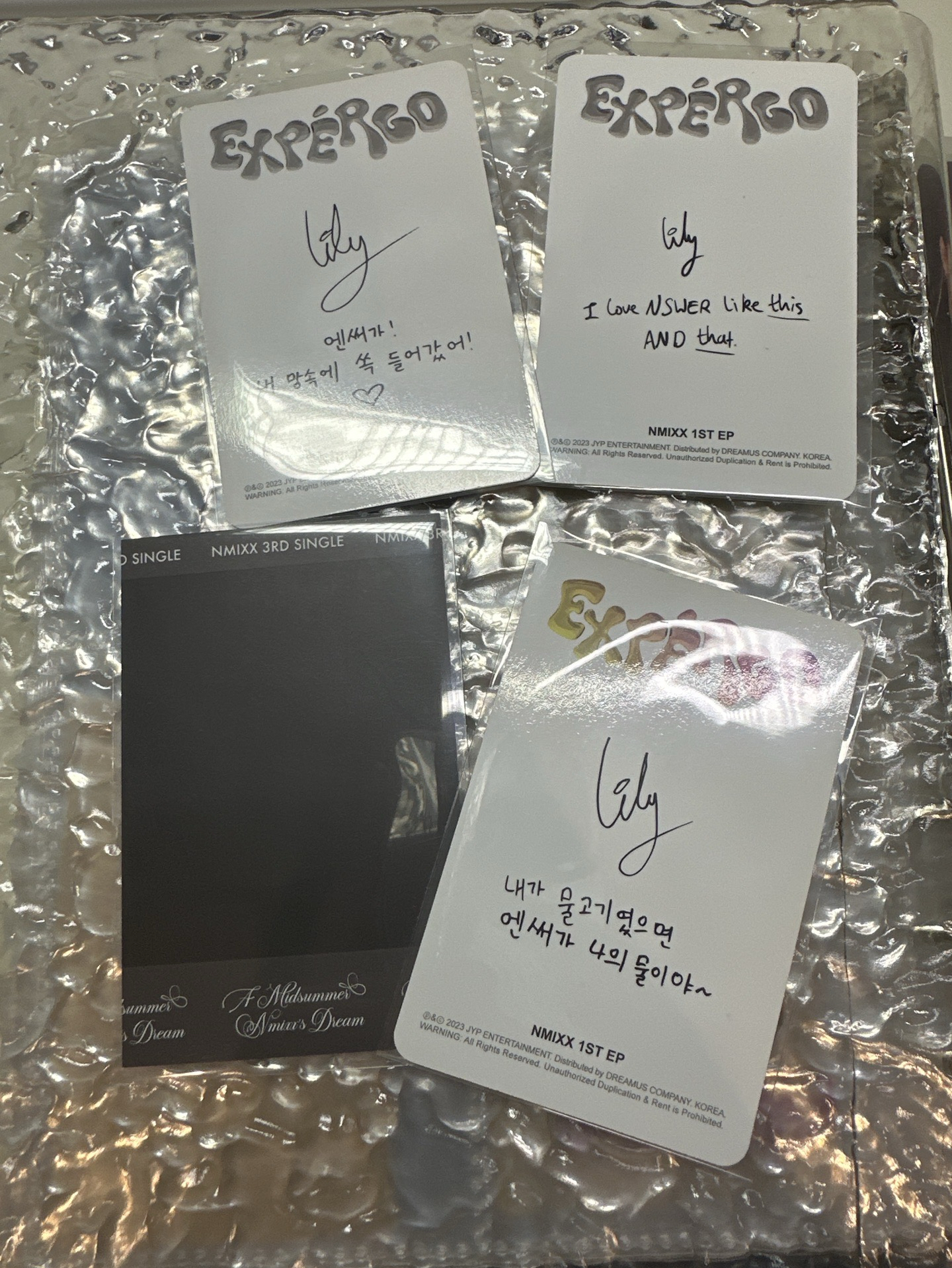 Lily專卡*3送一張拍立得