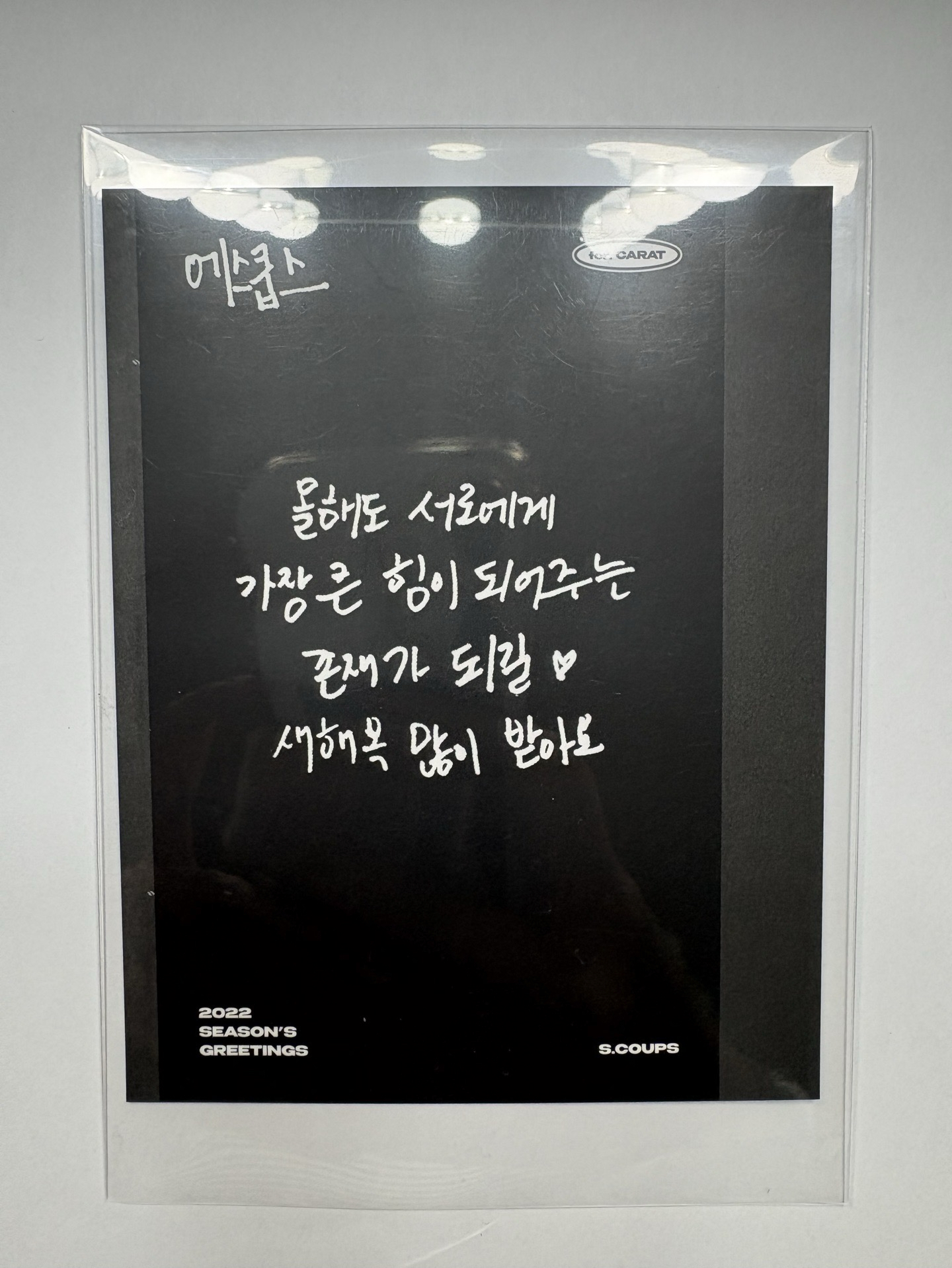 崔勝哲 S.COUPS SEVENTEEN 2022 Seventeen SEASON'S GREETINGS 