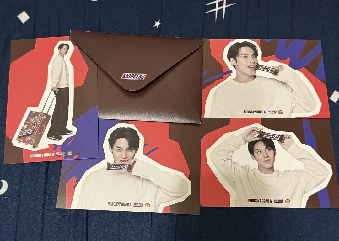 ❤️玟奎snickers代言明信片