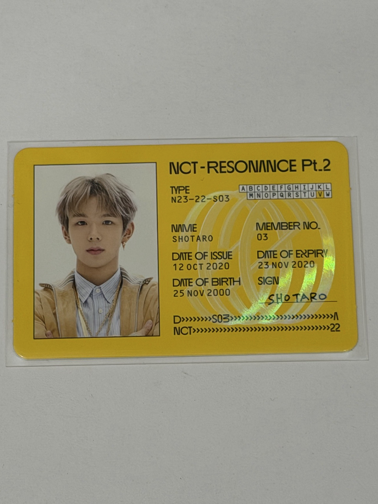 NCT時期 專輯卡 NCT2020 ID卡