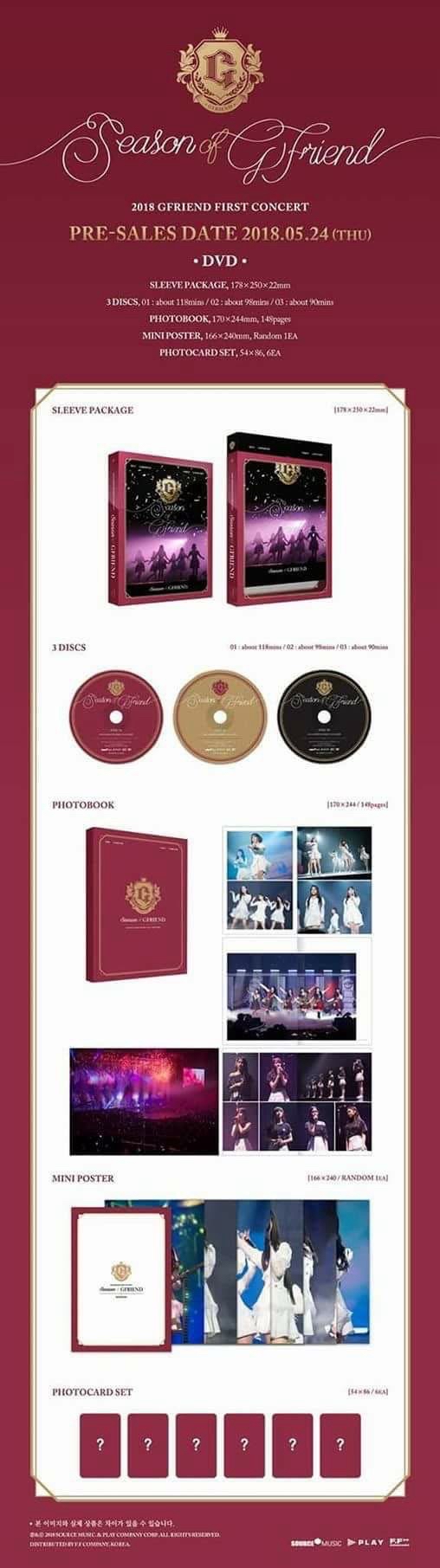 GFRIEND 2018 SOG演唱會DVD