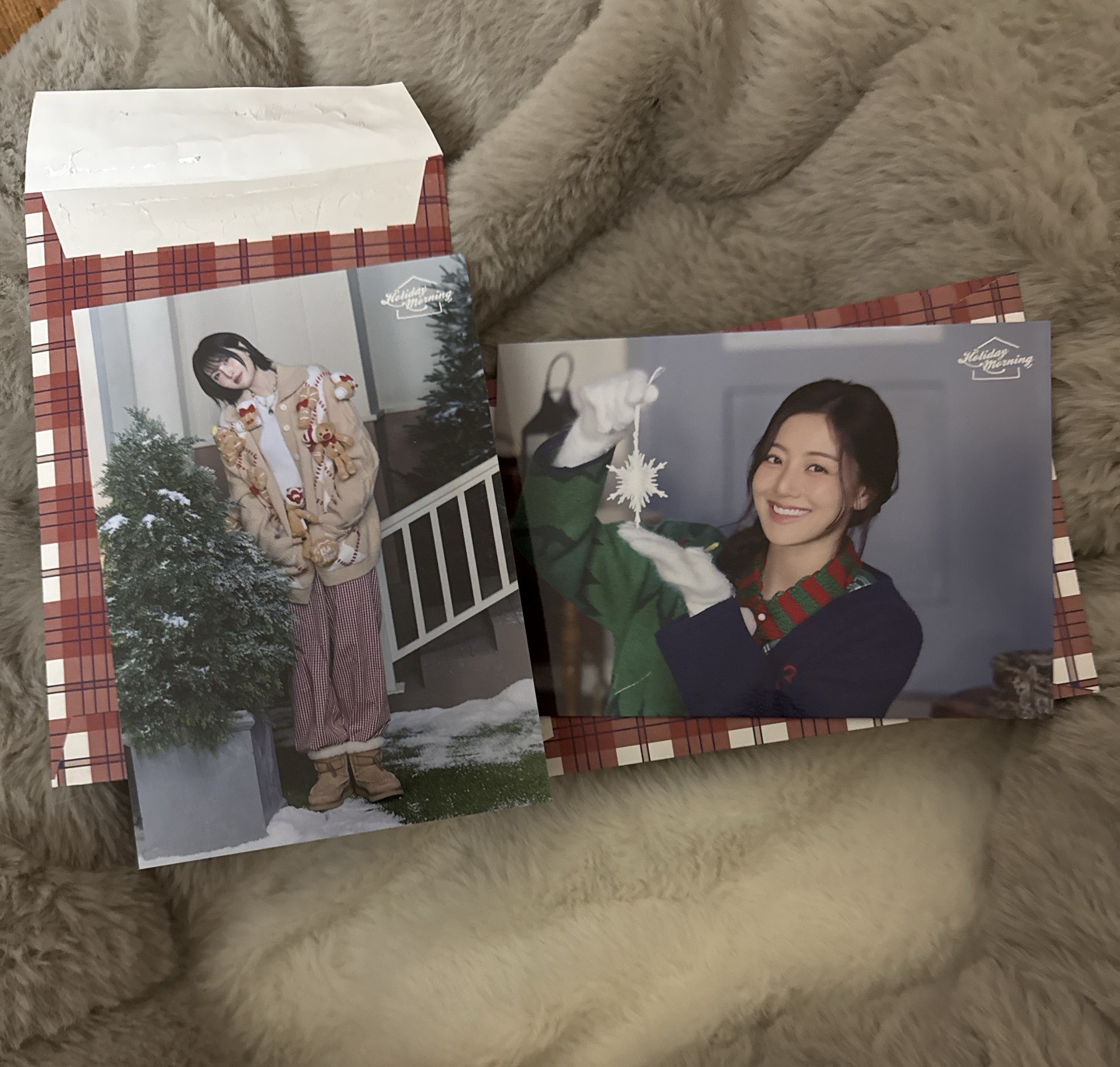 桃+效冬日明信片