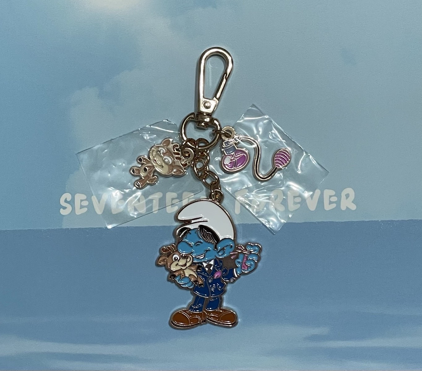 刷藍精靈小吊飾