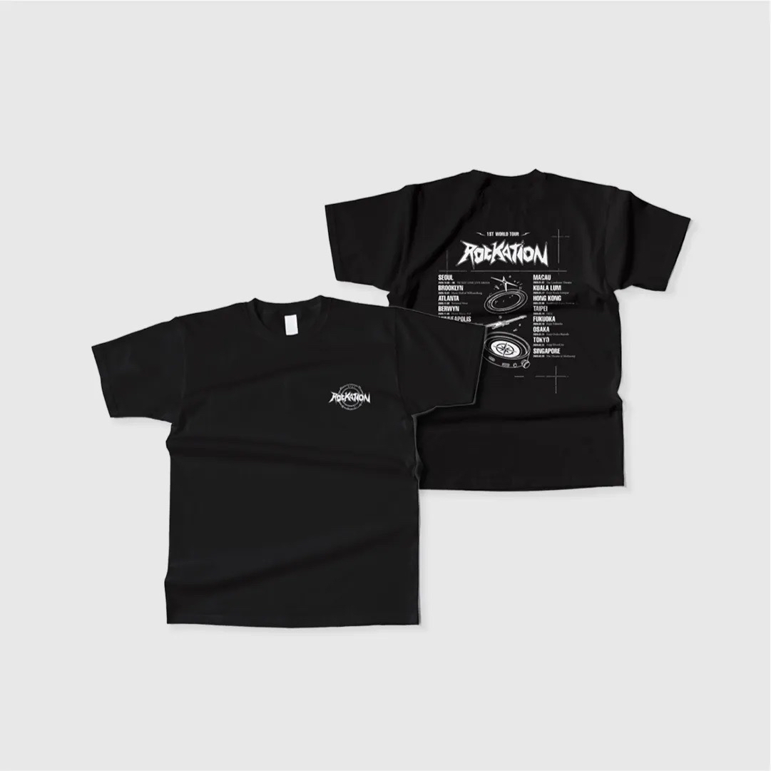Rockation WORLD TOUR T-SHIRT (Black) 巡迴短袖 T（黑）