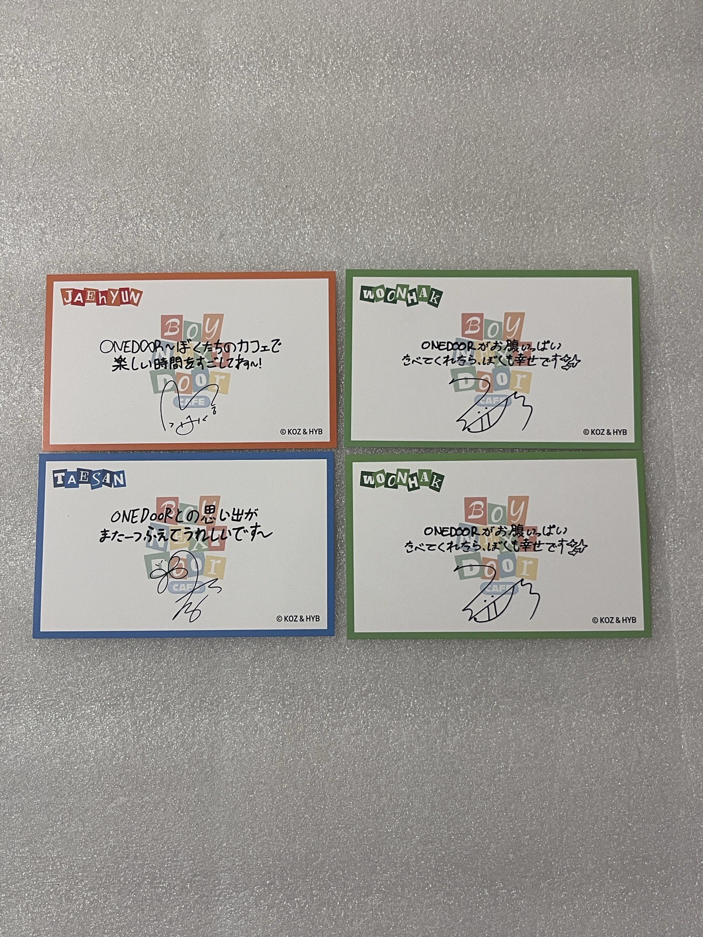 日本咖啡快閃 留言卡