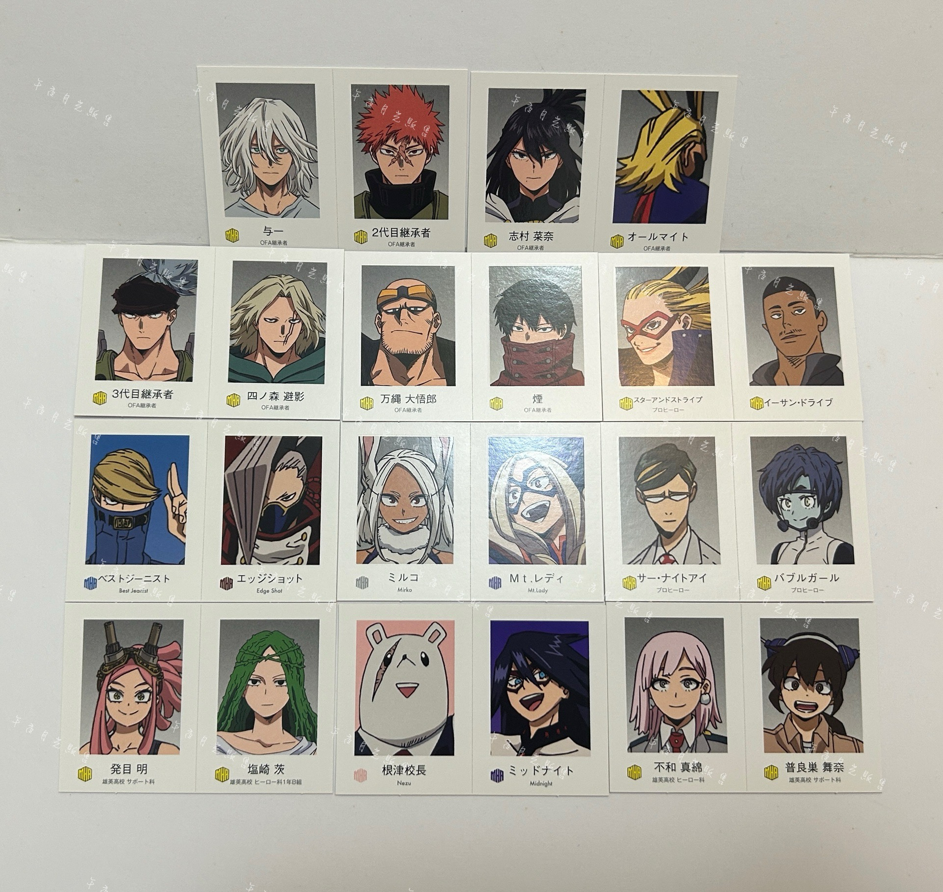 我的英雄學院 證件照 燙金 綠谷 轟焦凍 相澤老師 歐爾麥特 霍克斯 心操 死柄木 荼毗