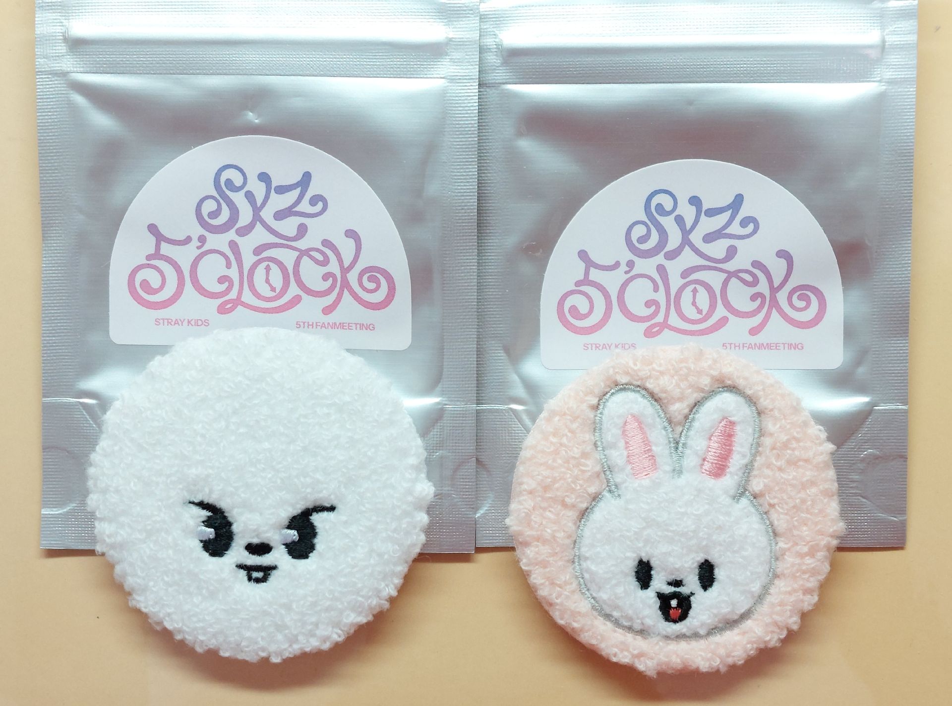 毛絨徽章旻一組