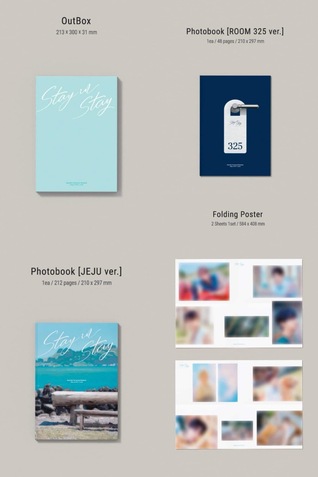 Stay in STAY 寫真集*2+兩張海報