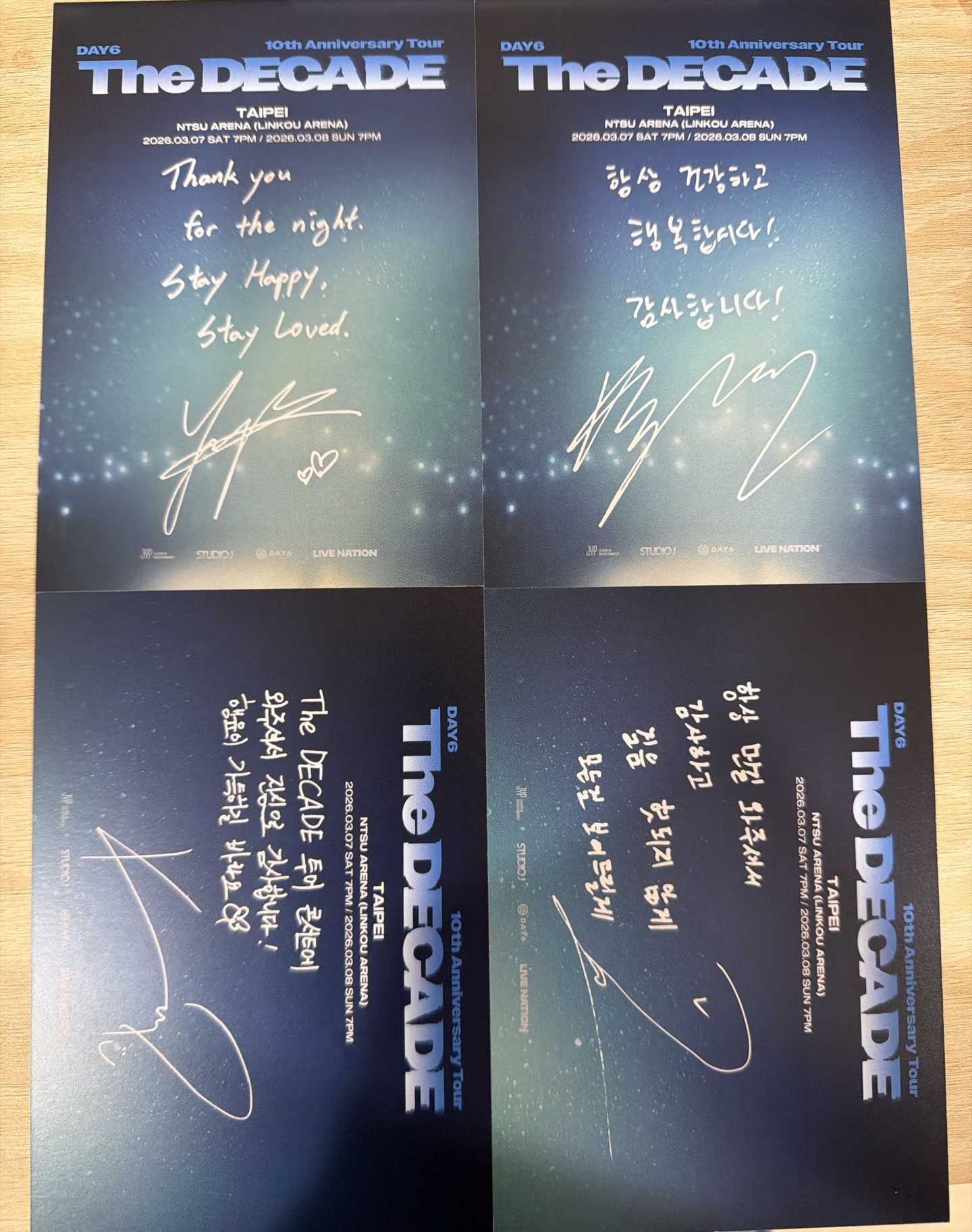 Day6 [The DECADE]台北場D1 VIP入場套組