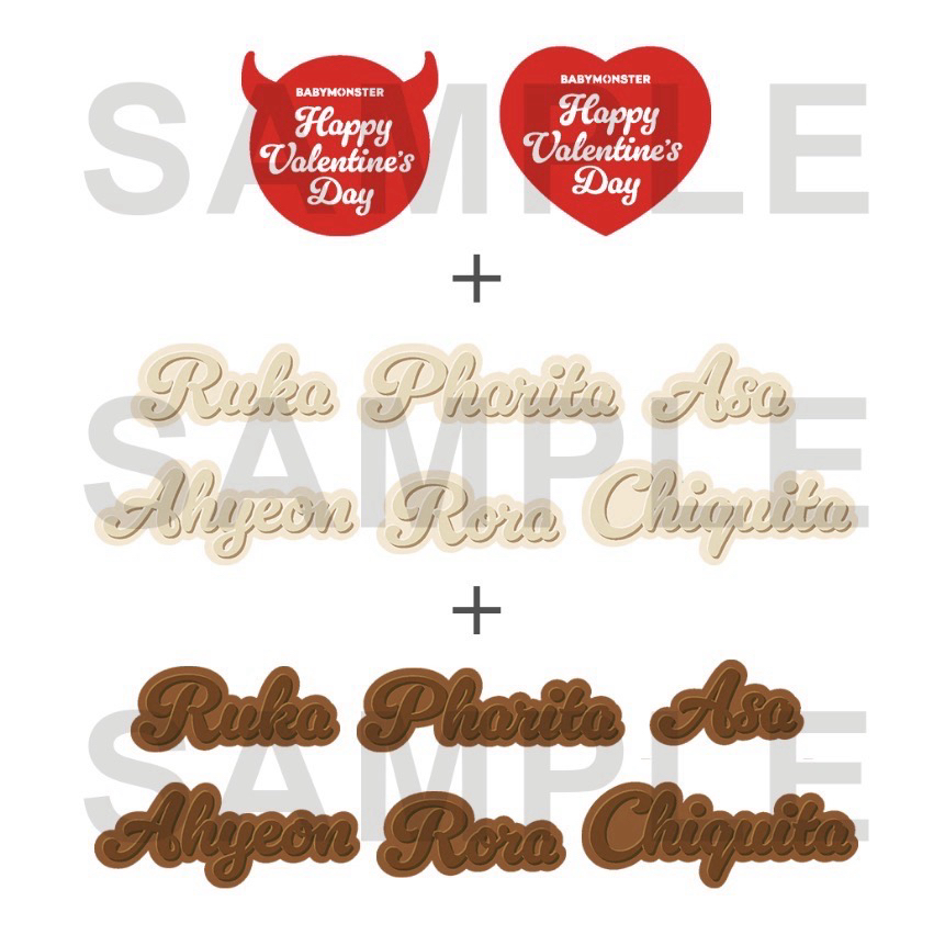 日巡卡套（黑）綁情人節貼紙