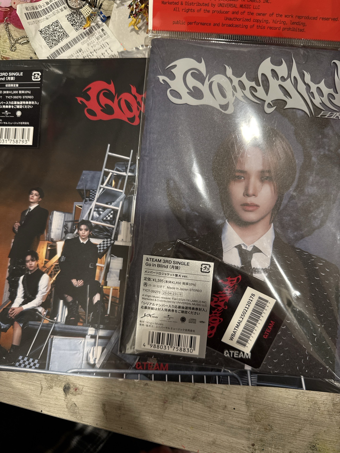 &team 月狼初回限定盤+古賀祐大 K 單封