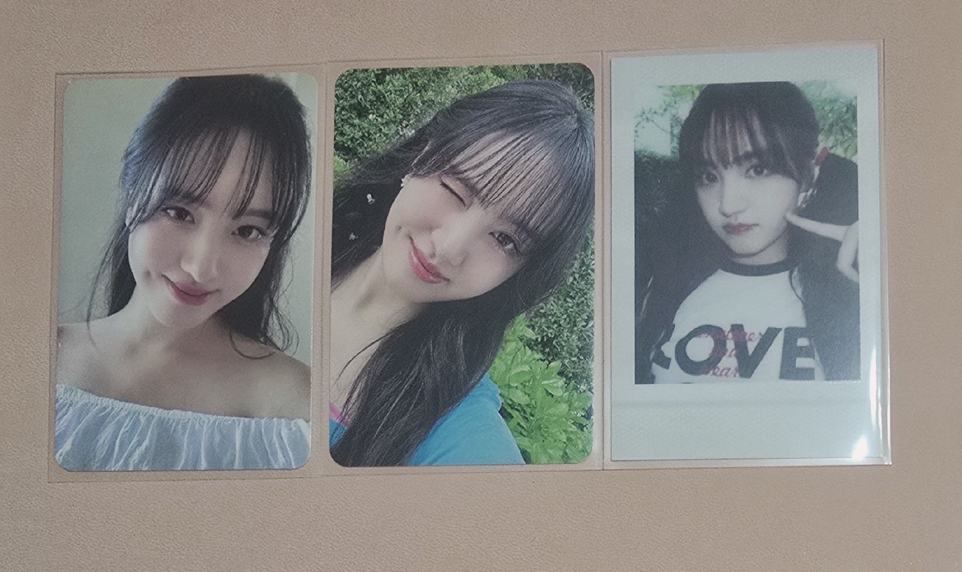 IVE 夏日寫真 固配LIZ一組三張（最左邊、拍立得有損）