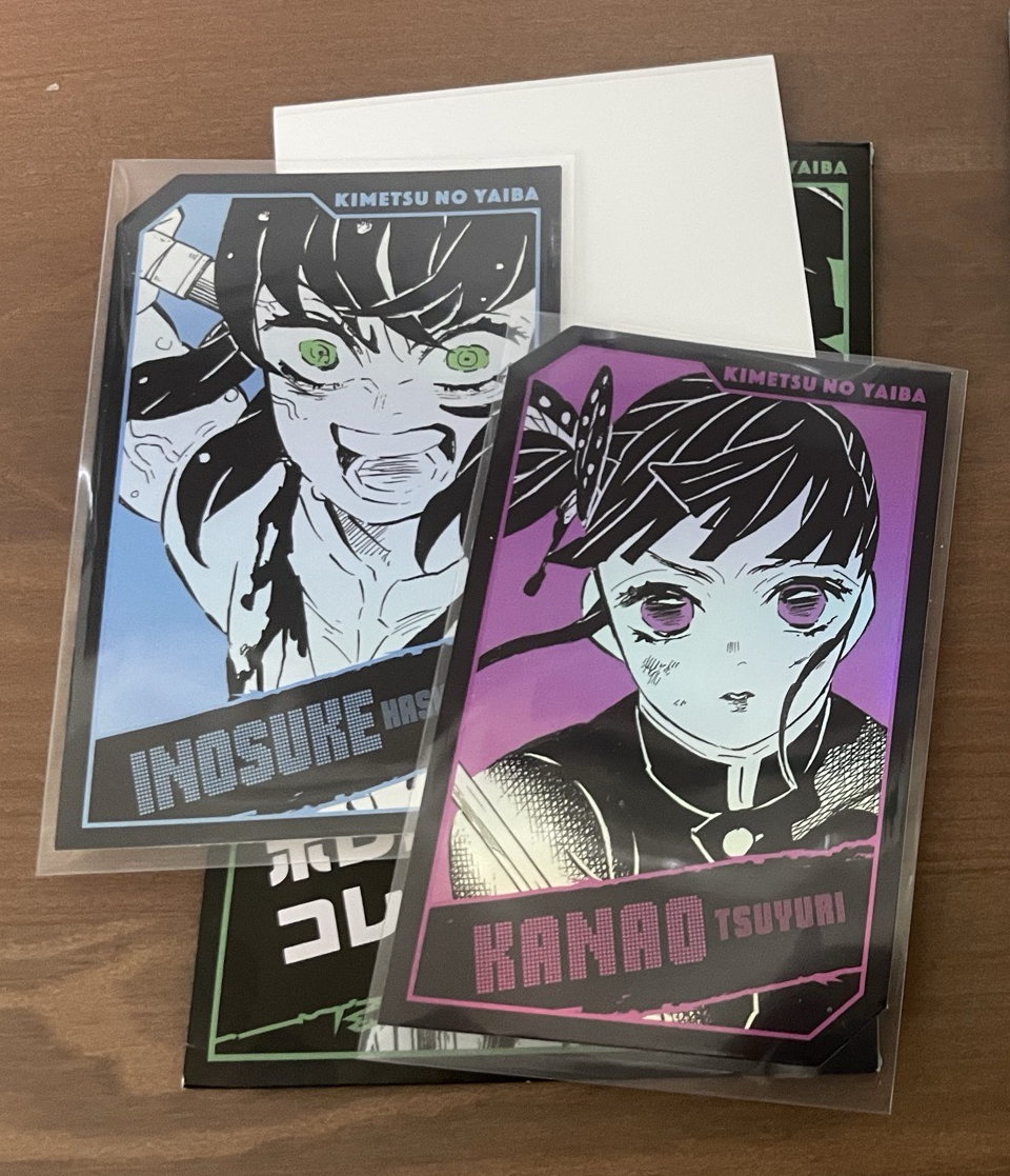 鬼滅之刃 JS全息卡 嘴平伊之助 栗花落香奈乎