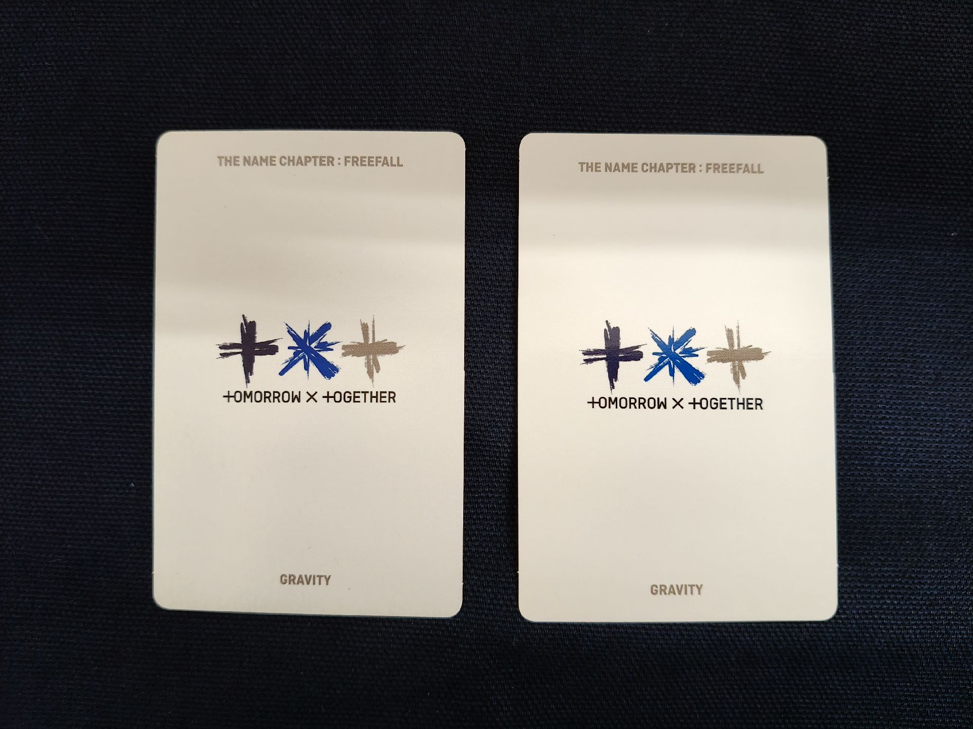 TXT 正規三輯 FREEFALL 單封 Gravity版 小卡 然竣 杋圭 圖上兩張一起售