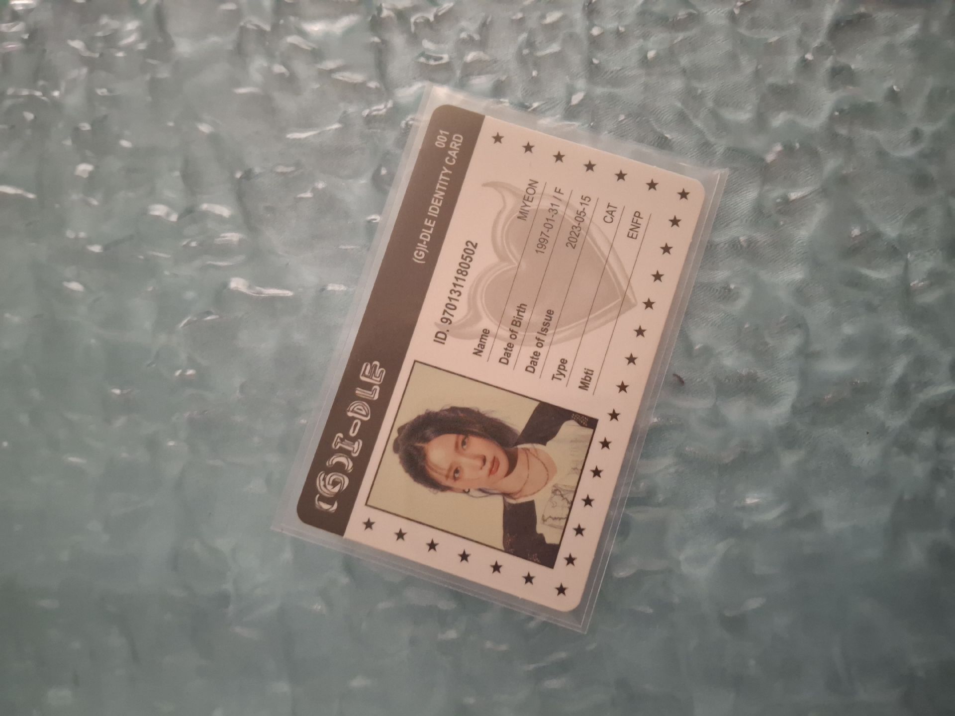 麵 i feel貓版專輯ID卡