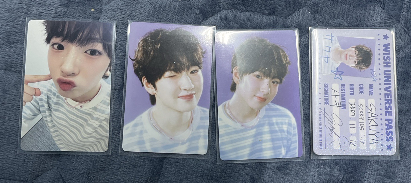 NCT WISH 2025台歷 Sakuya小卡