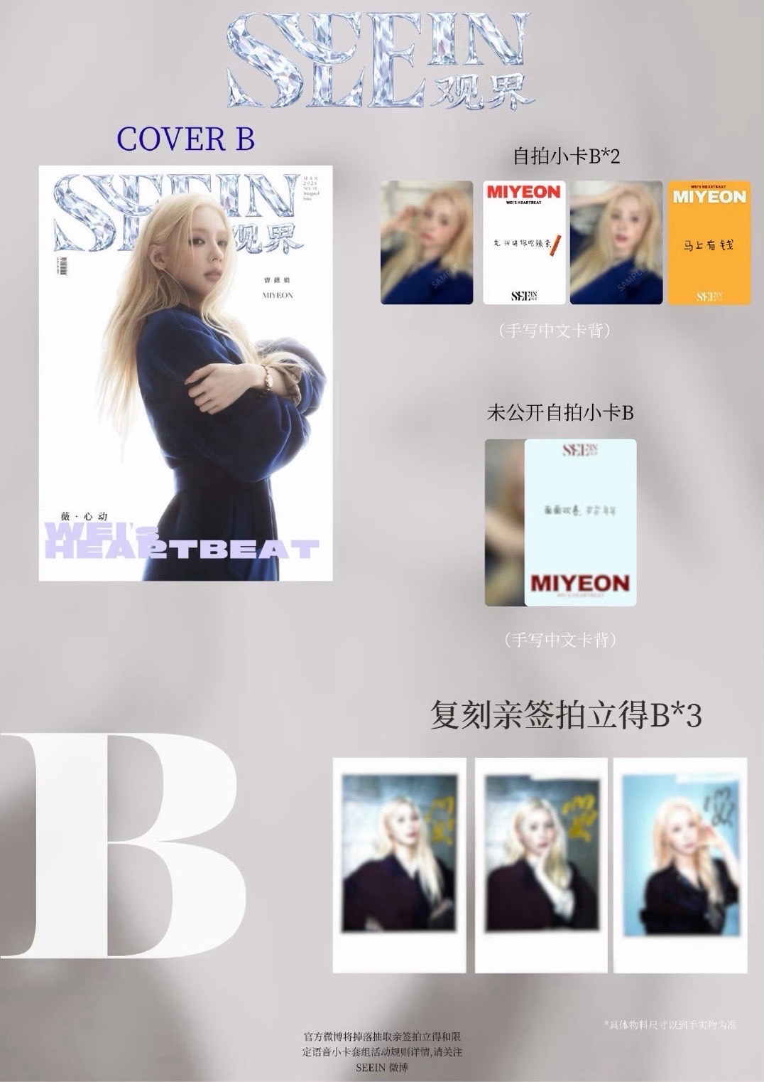 SEEIN觀界雜誌 B版 雜誌 （全套附小卡）