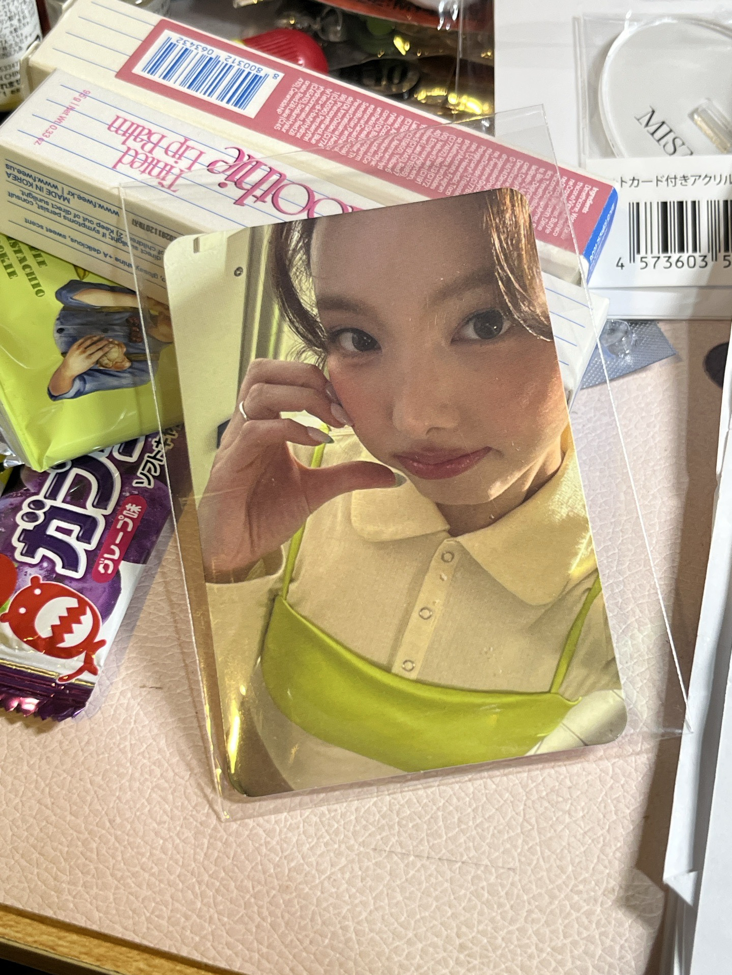 TWICE 娜璉 fwee 唇膏 代言卡 