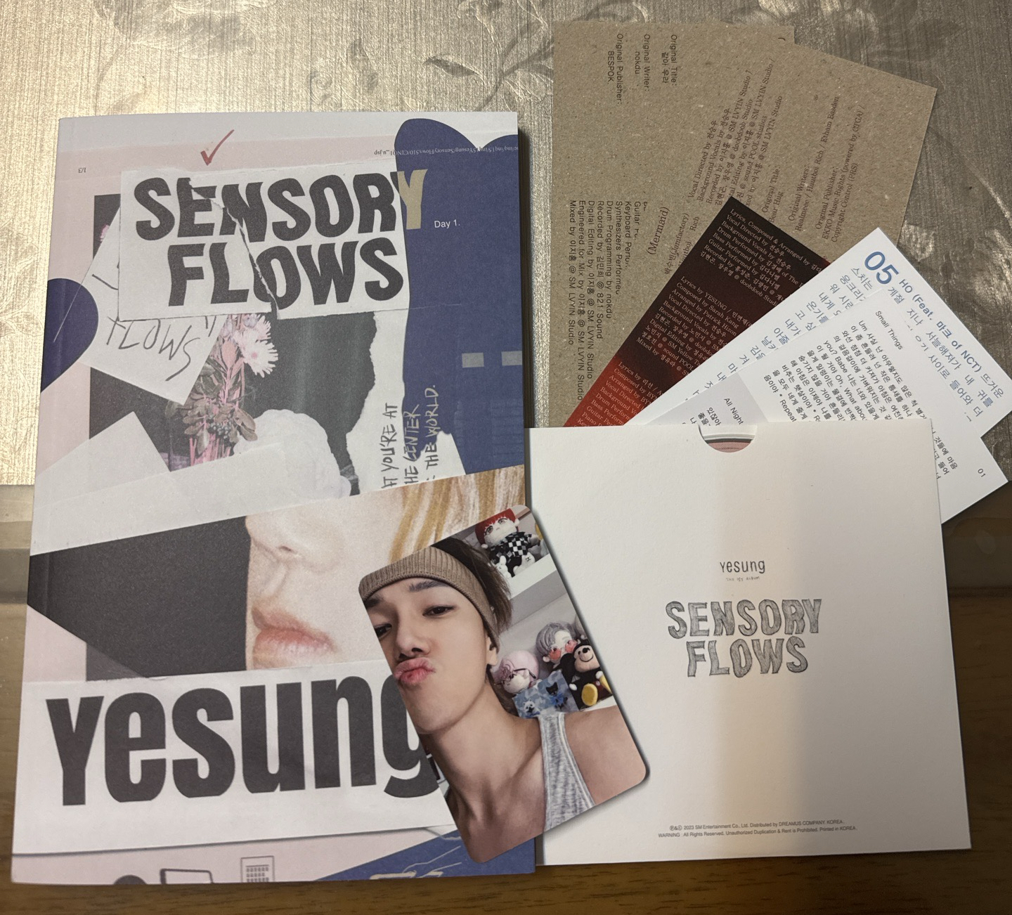 Yesung 1st album Sensory Flows ver 1 & 2