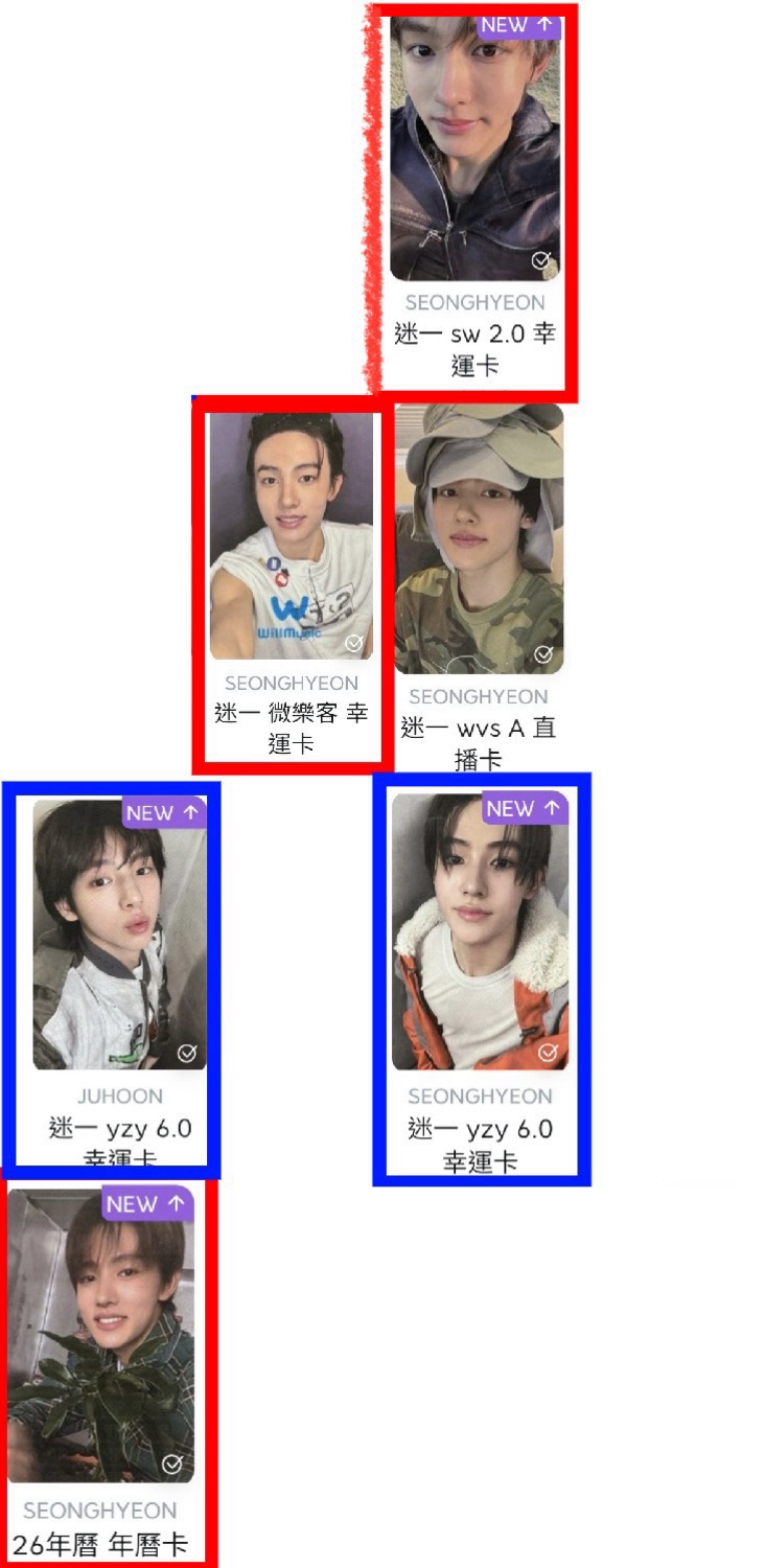 cortis各成員小卡