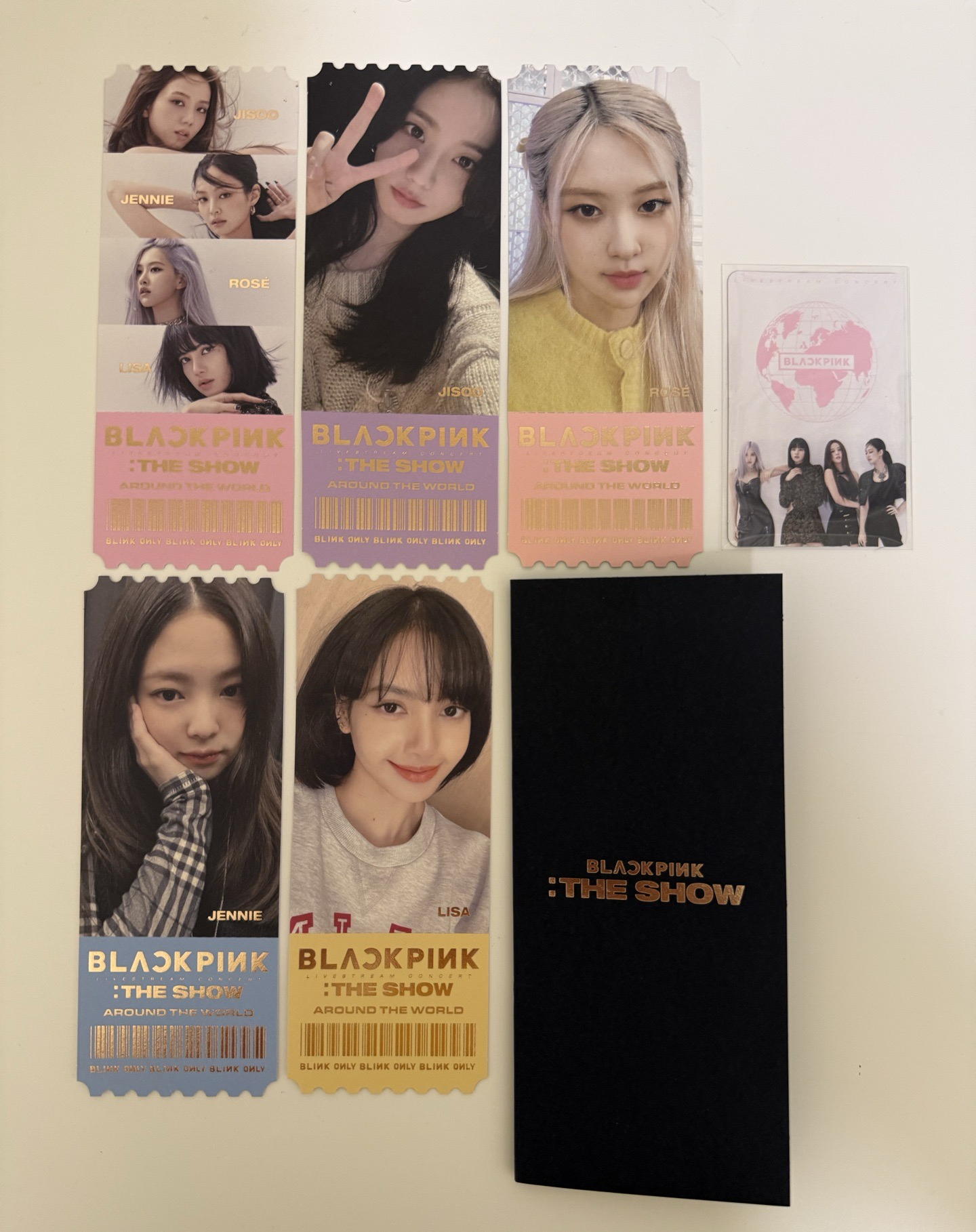 BLACKPINK | THE SHOW 滿額特典票根（全員）5張不拆