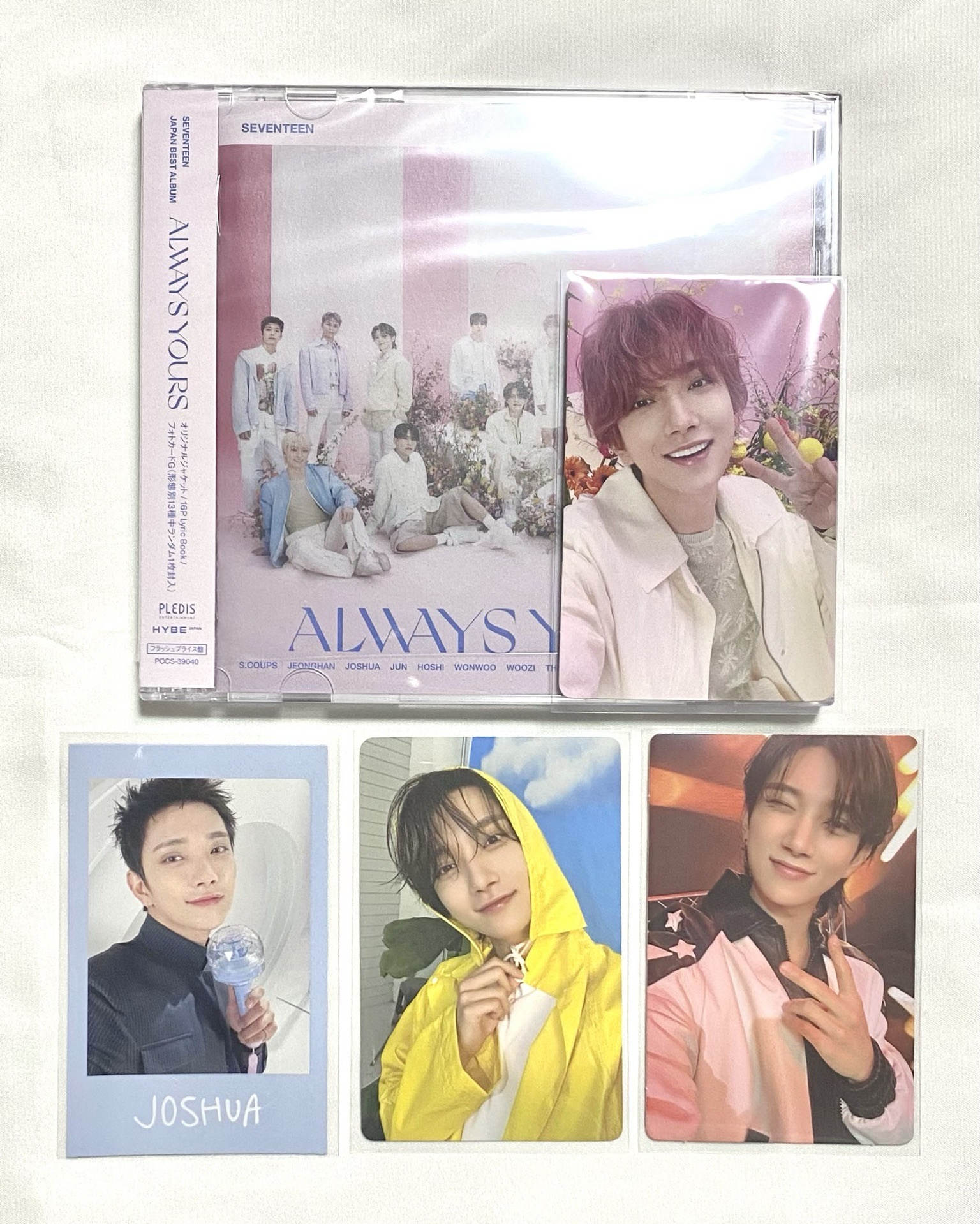 seventeen Joshua 洪知秀 小盤 日專全專 專卡 拍立得