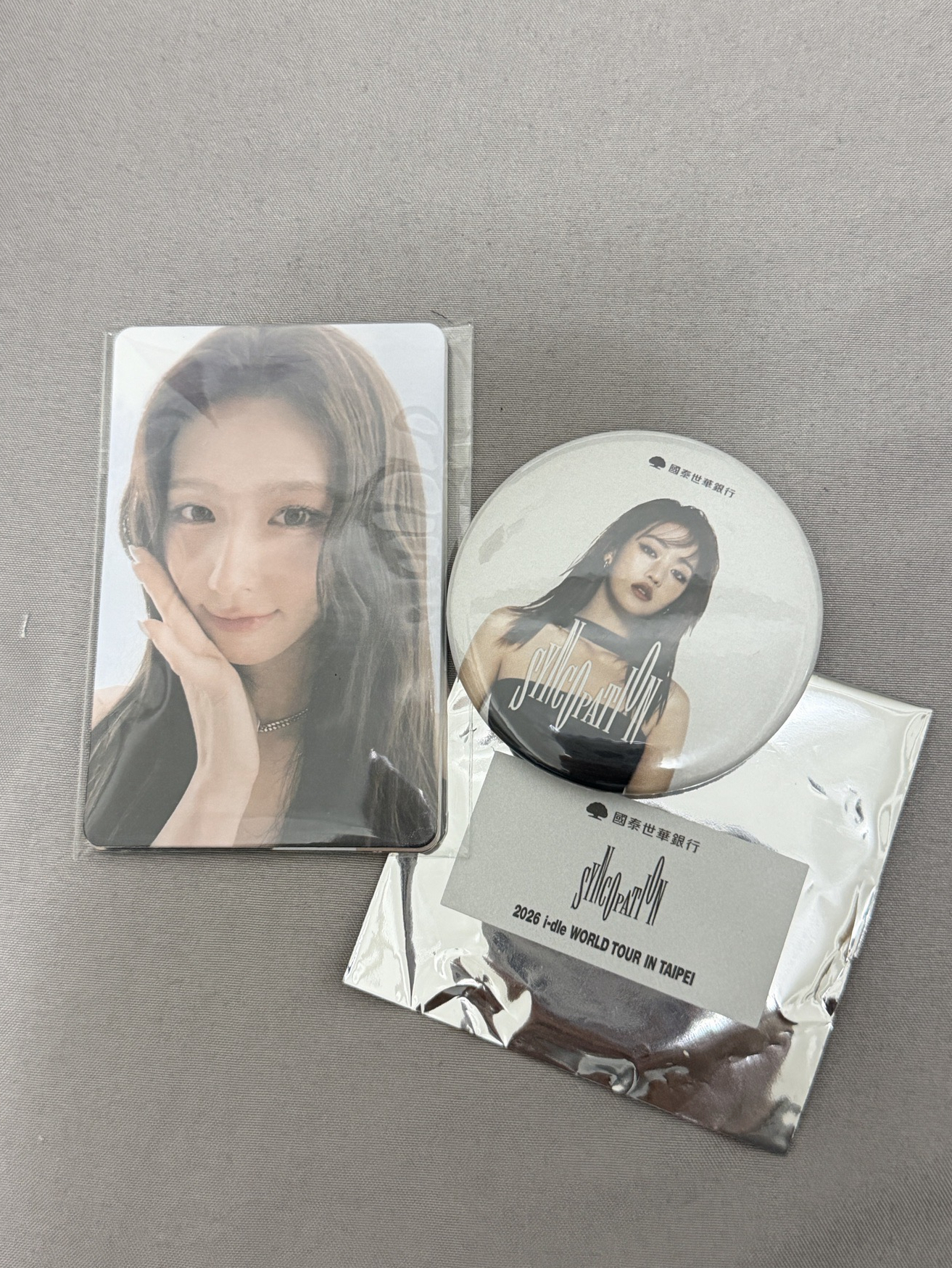 idle 台北入場卡 贈米妮徽章