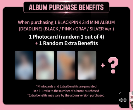 【預購】BLACKPINK  Hourglass Tour Event  K4特典 通路