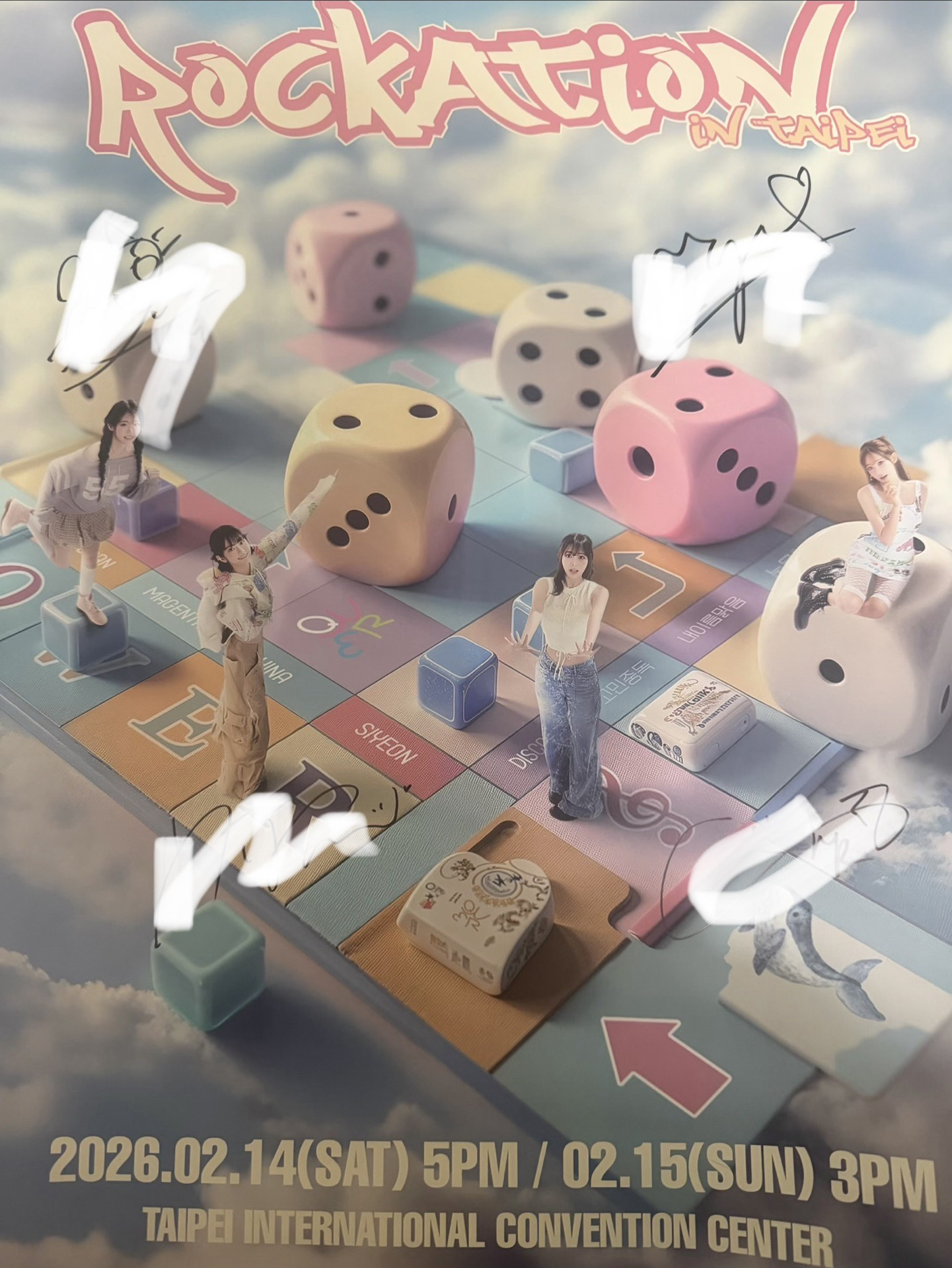 QWER 台北場 親簽海報