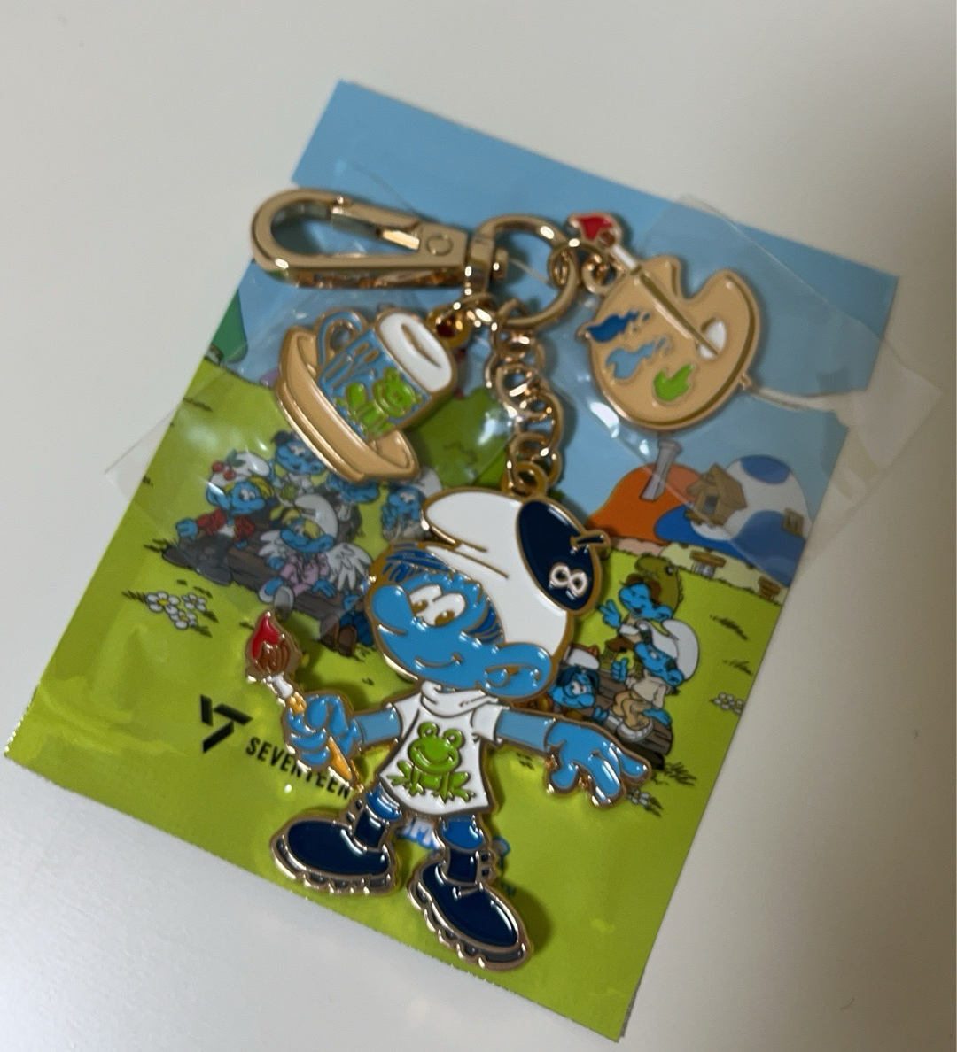 藍色小精靈 鑰匙圈吊飾 