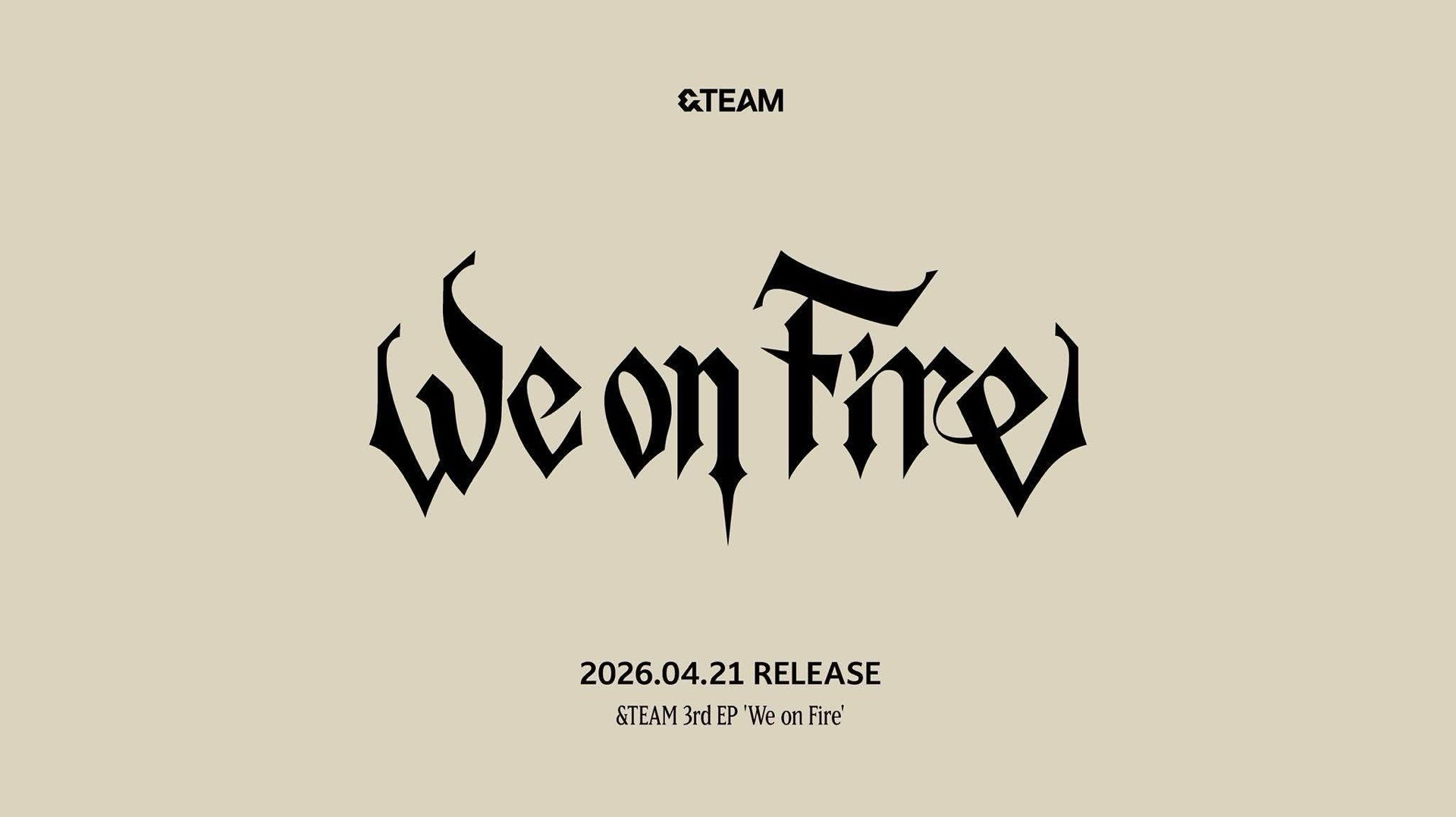 &TEAM 3rd EP 「We on Fire」專輯代購