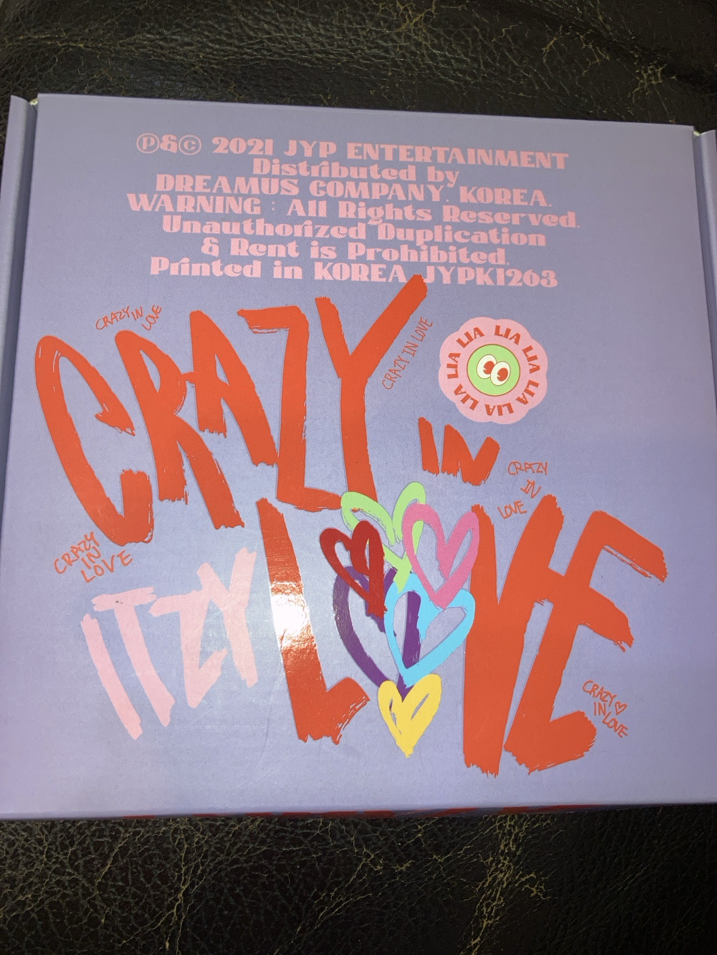 Itzy 2021 crazy in love 披薩盒專輯