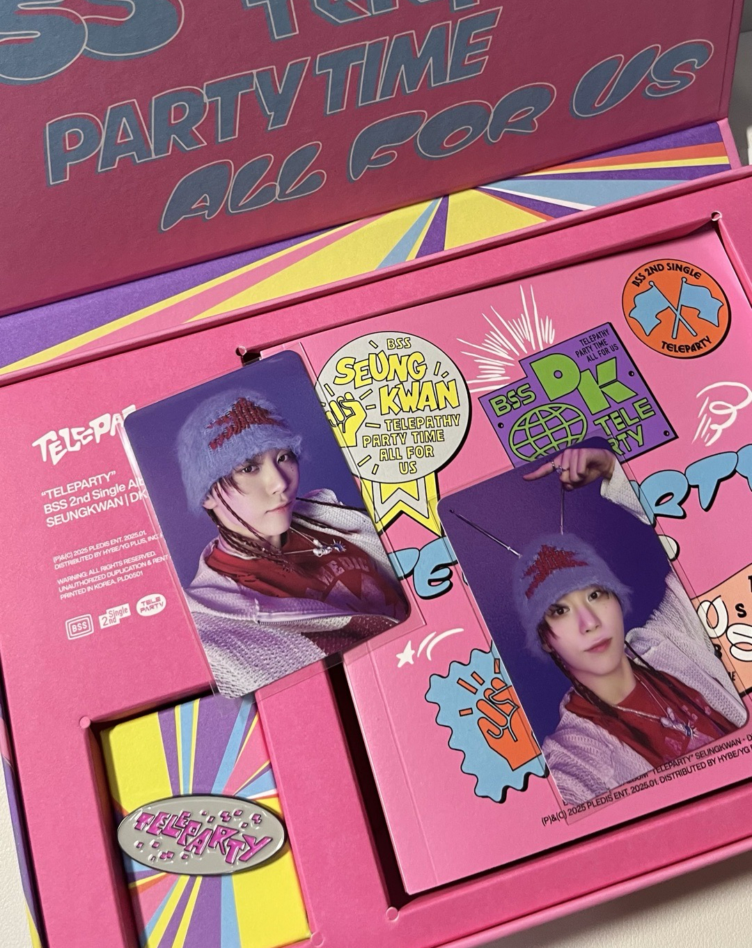 夫碩順bss TELEPARTY 粉版（含卡）