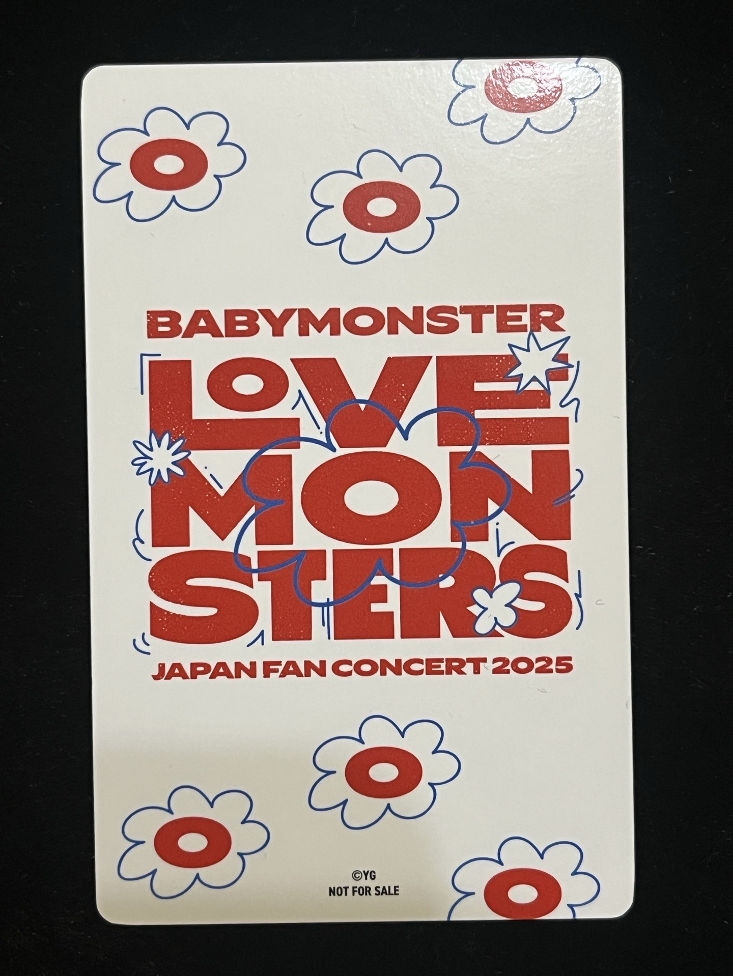 日本fan concert SS席入場卡