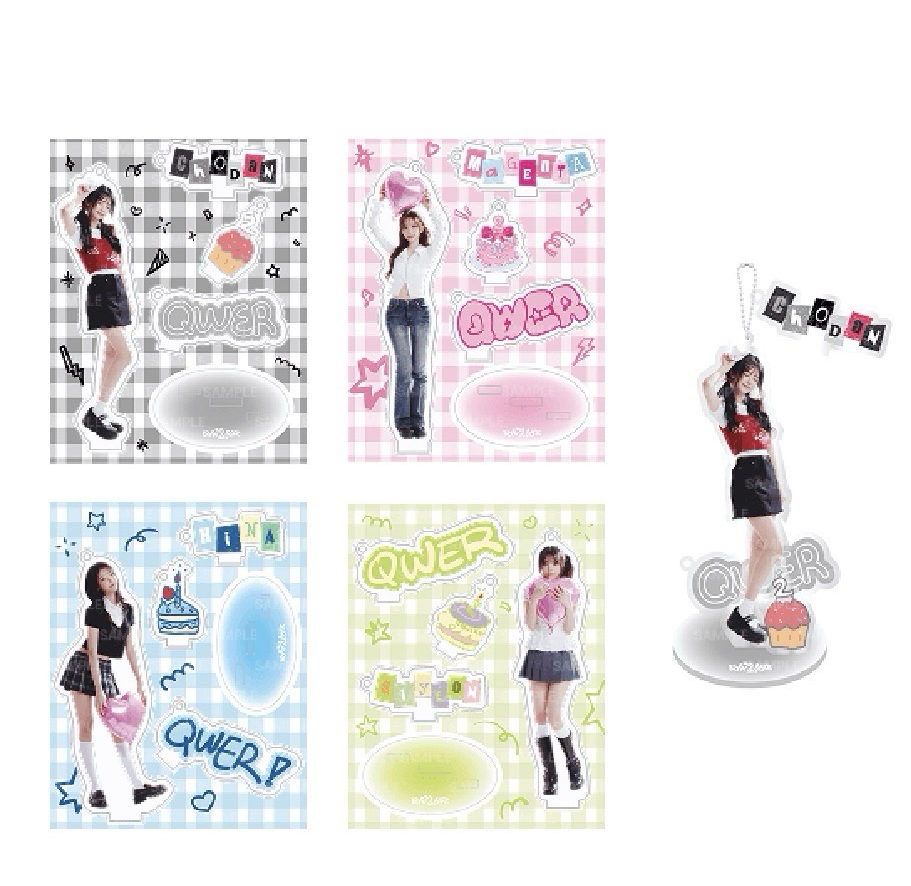 QWER 二週年立牌