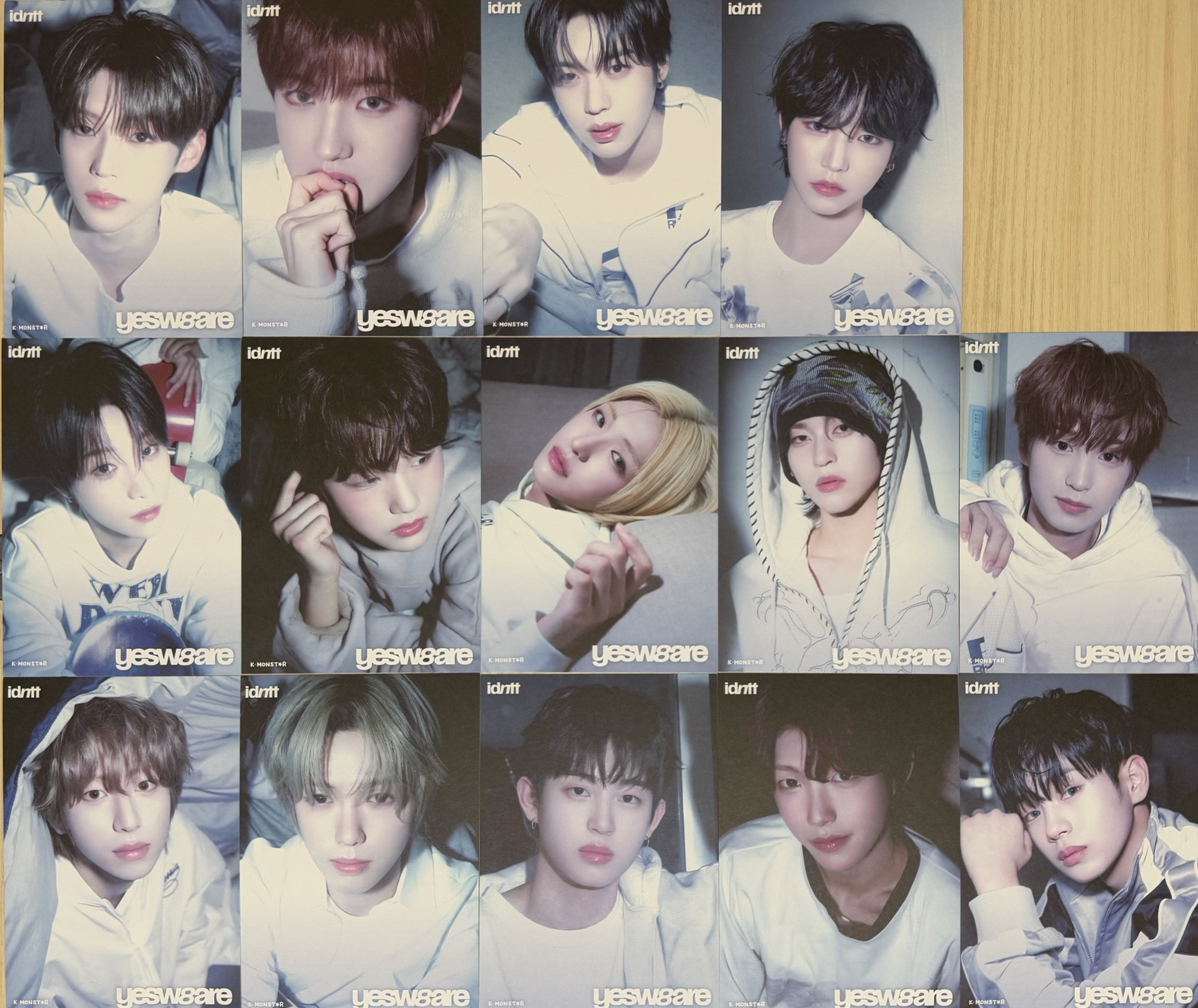 idntt 扭蛋會明信片組14人一套