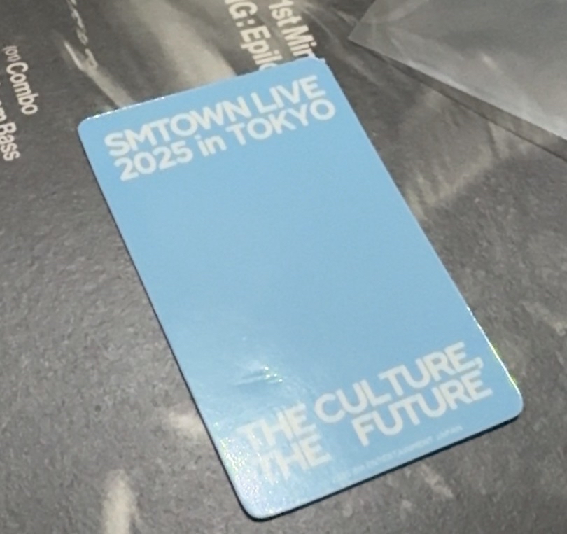 aespa winter smtown 2025 TOKYO 澀谷快閃店滿額卡